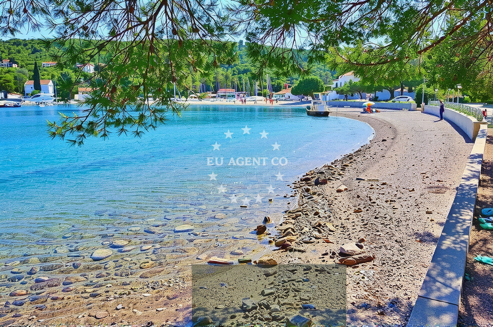Additional view of Necujam beach in Eugena Buktenice 9, Nečujam