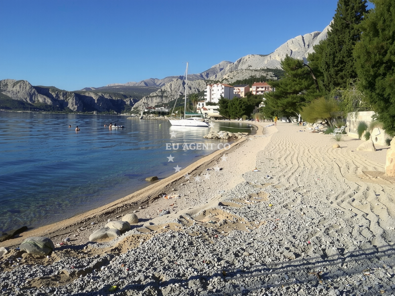 Additional view of Nemira beach in , Omiš