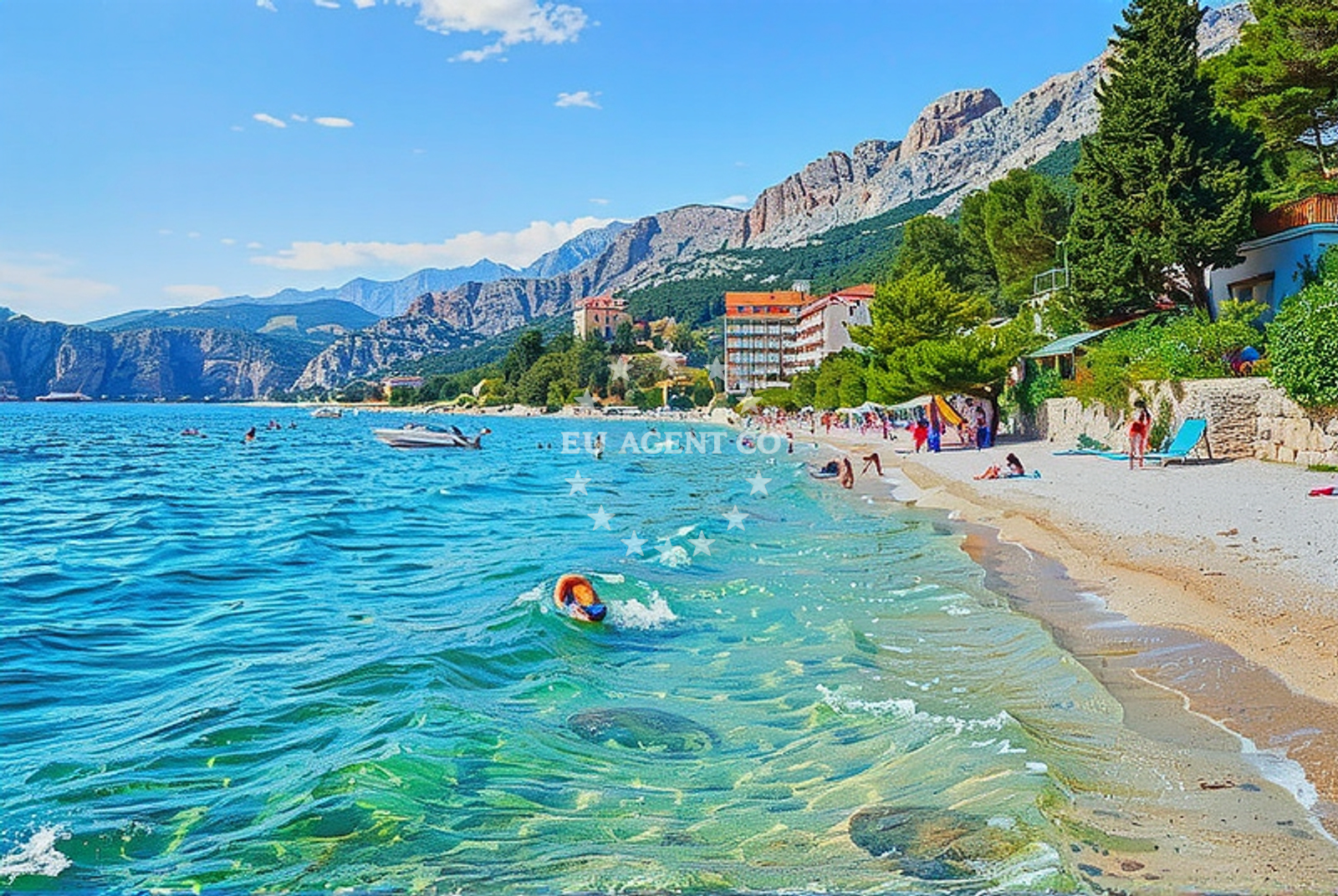 Additional view of Nemira beach in , Omiš