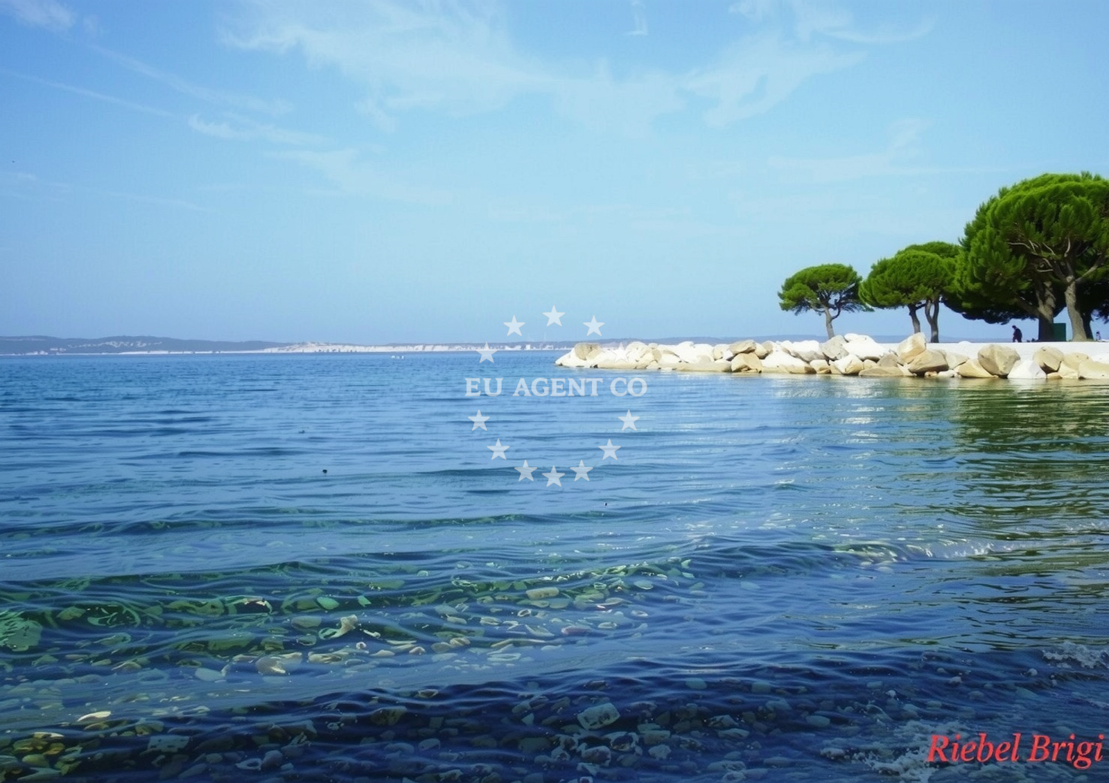 Shoreline and swimming area at Neptun beach in Ulica braće doktor Sobol 52, Crikvenica