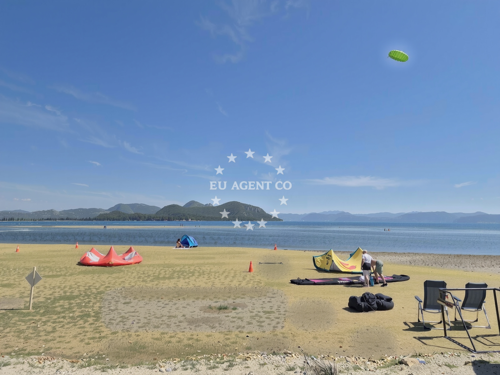 Shoreline and swimming area at Neretva Delta Beach in Podjaruga 4A, Komin