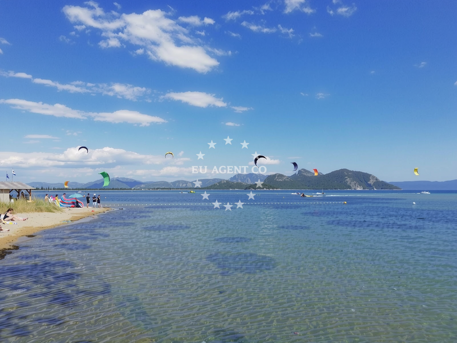 Sea and coastal view of Neretva Delta Beach in Podjaruga 4A, Komin