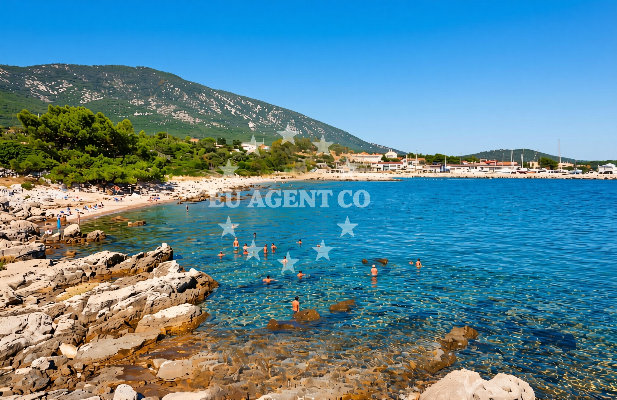Shoreline and swimming area at Nerezine (Lošinj): beaches and coves (23) in Nerezine (Lošinj)