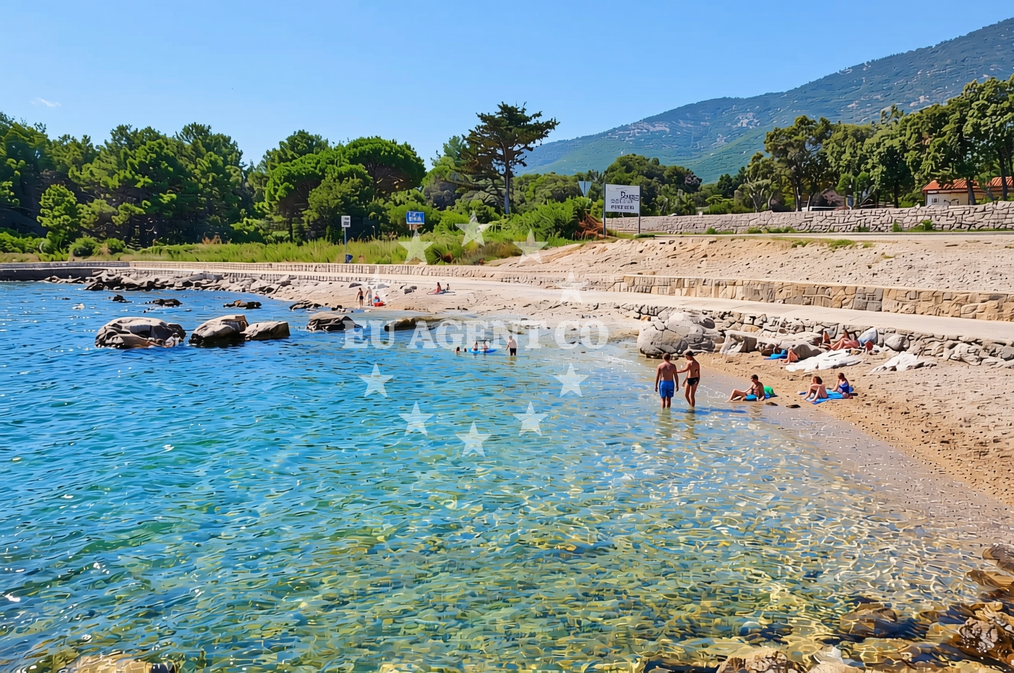 Additional view of Nerezine sjever, Nerezine (Lošinj) Beach in Nerezine sjever