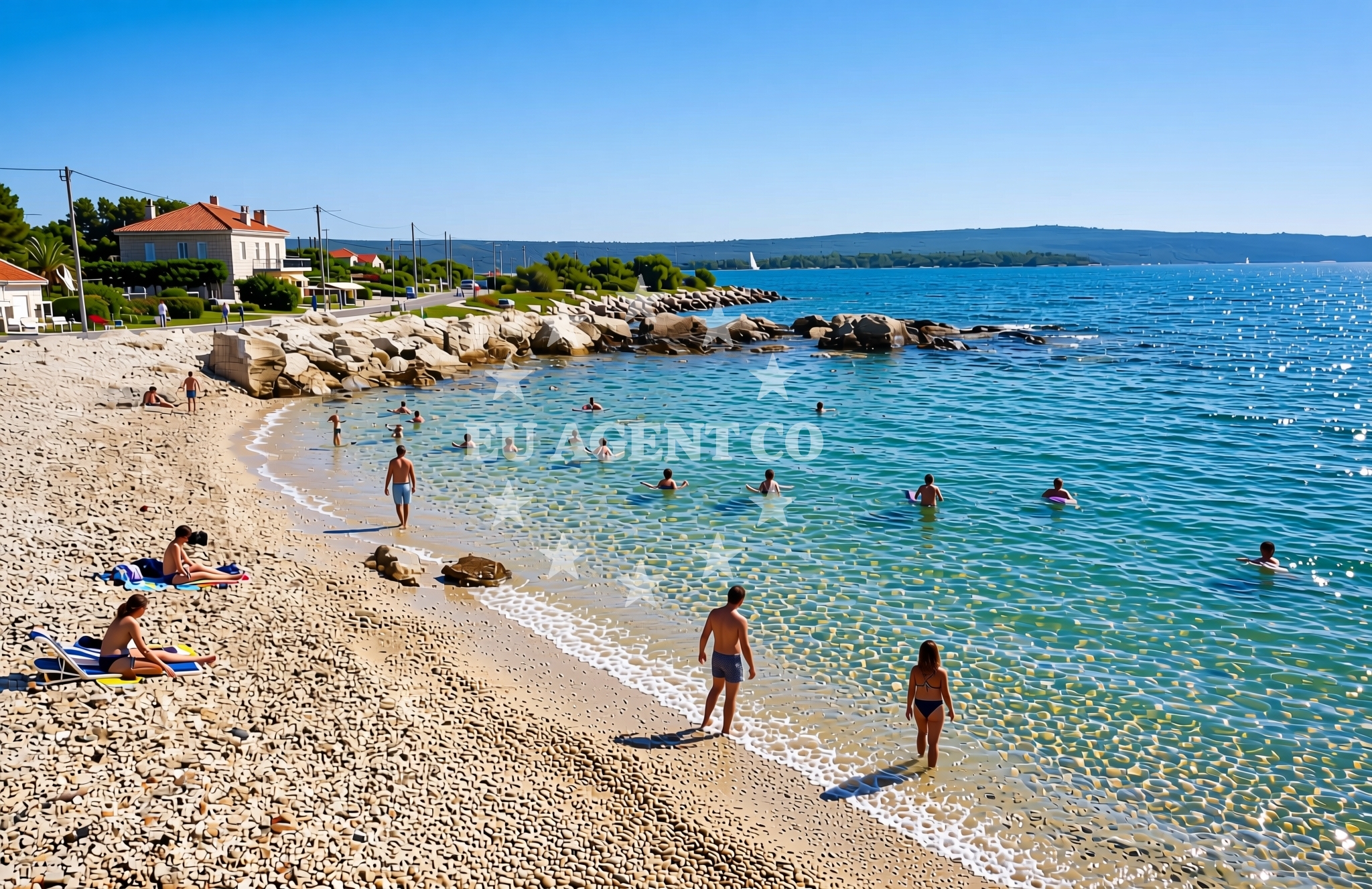 Additional view of Nerezine sjever, Nerezine (Lošinj) Beach in Nerezine sjever