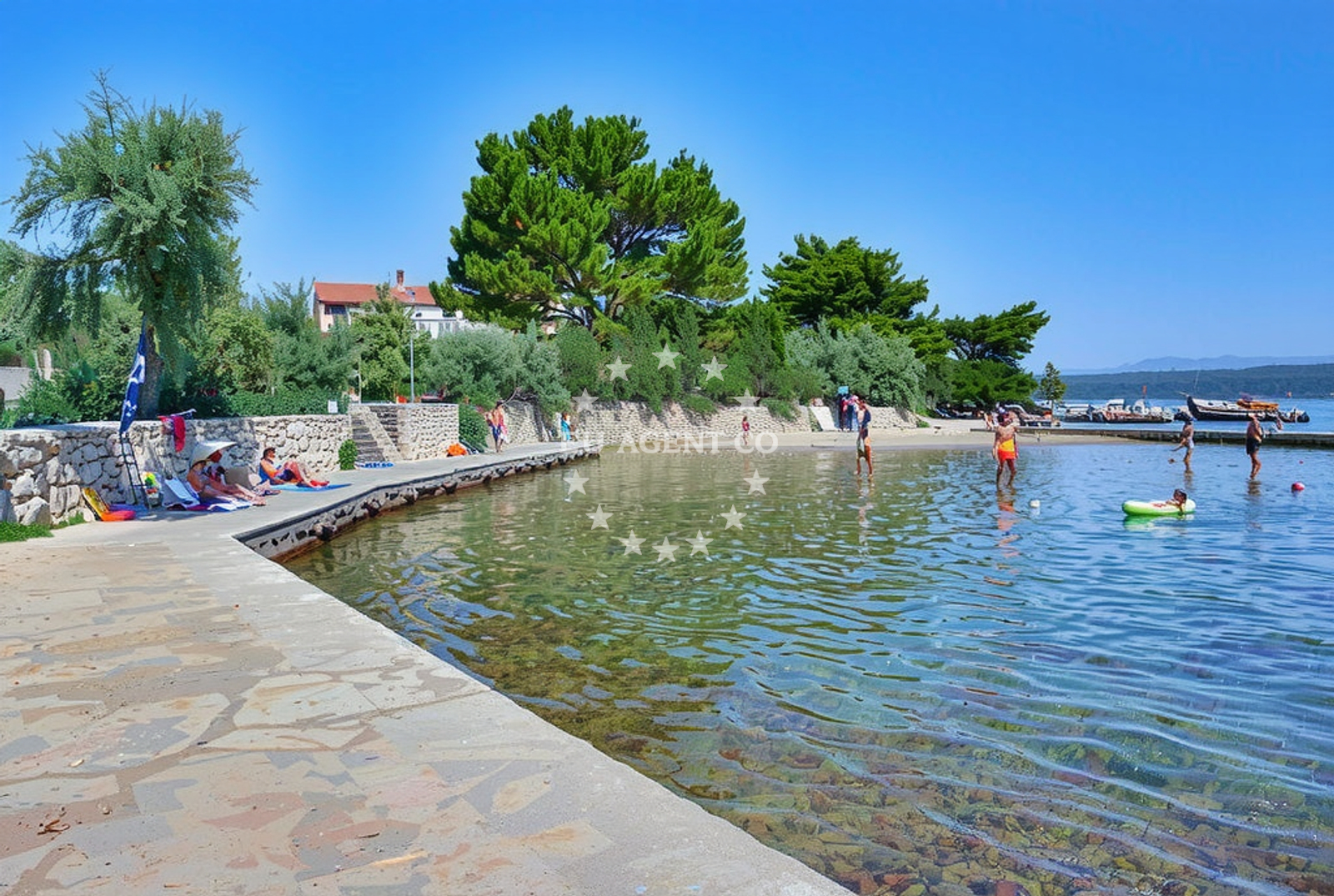 Overview of Neviđane (Pašman): beaches and coves (1) in Neviđane (Pašman)