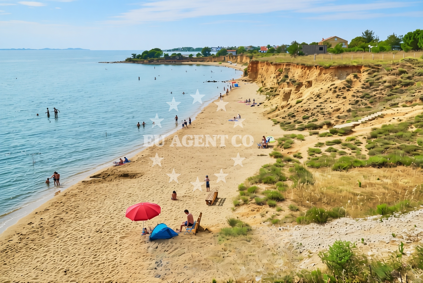 Overview of Nin: beaches and coves (5) in Nin
