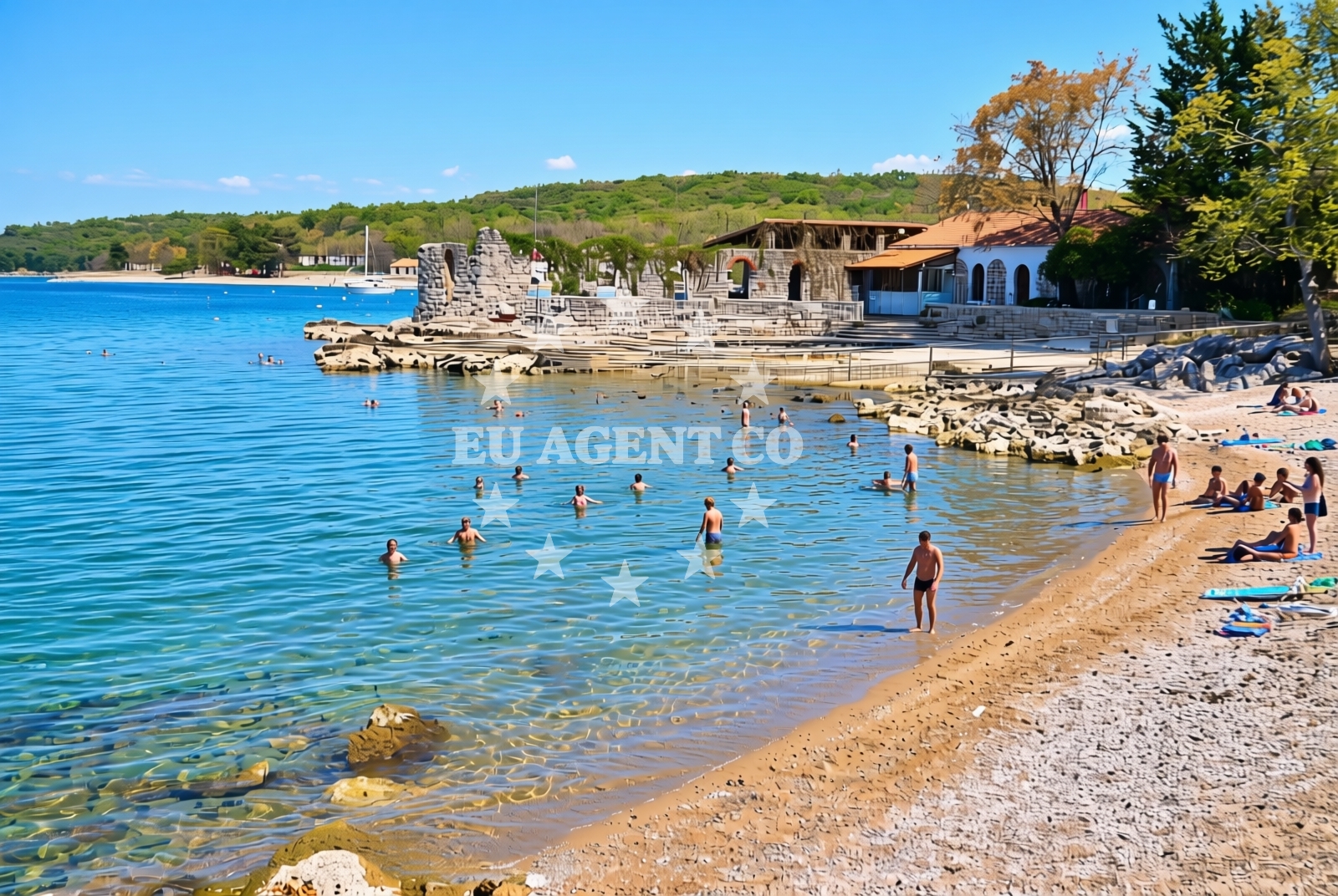 Sea and coastal view of Njivice (Krk): beaches and coves (6) in Njivice (Krk)