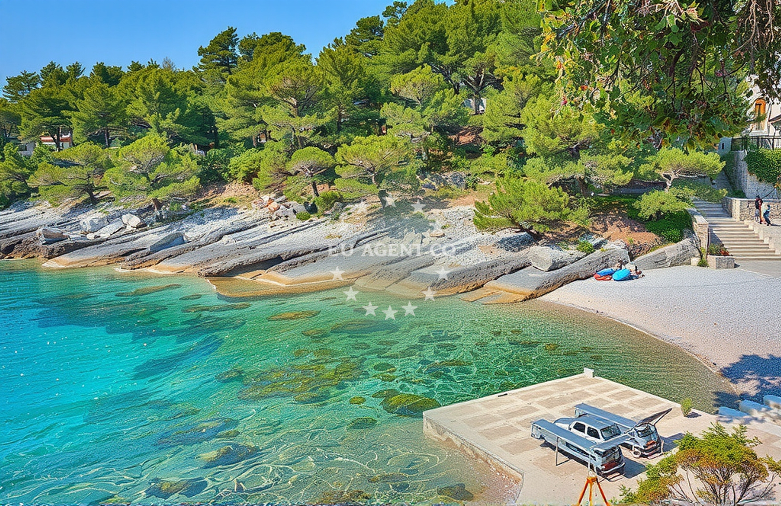 Additional view of Nova Brac beach in Put ružmarina 13, Selca