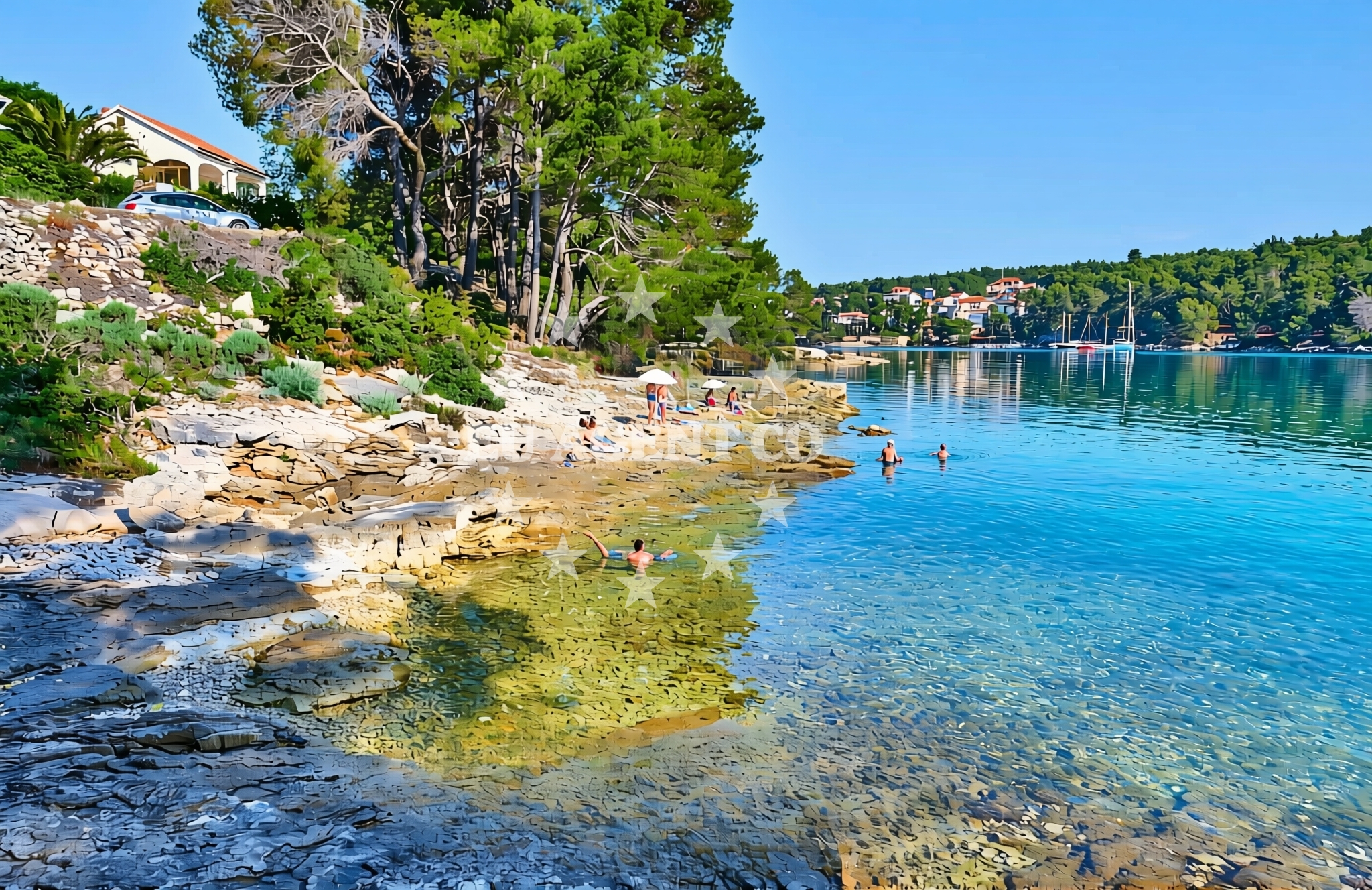 Additional view of Nova Poštica sredina, Vrboska (Hvar) Beach in Nova Poštica sredina