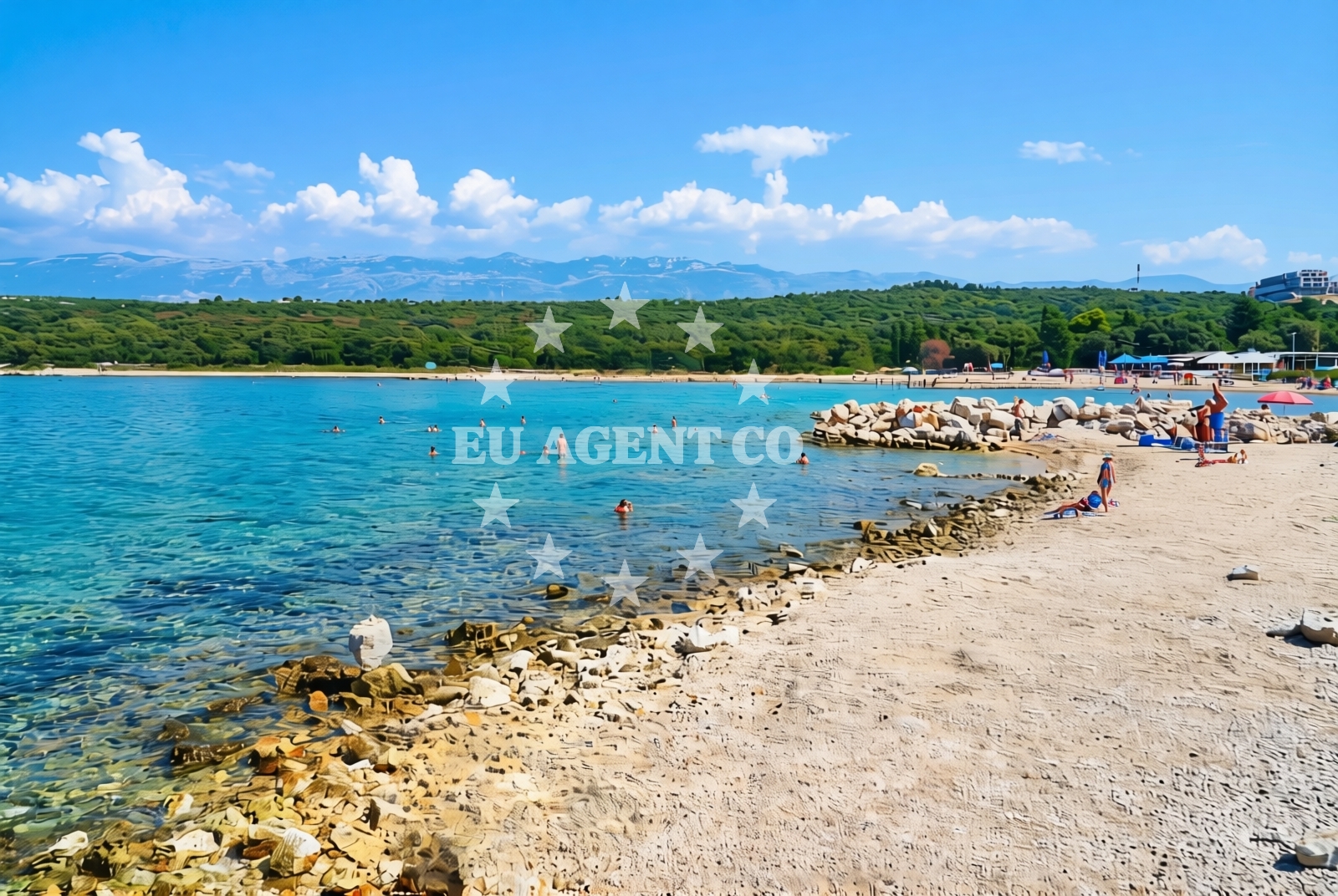 Sea and coastal view of Novalja (Pag): beaches and coves (18) in Novalja (Pag)