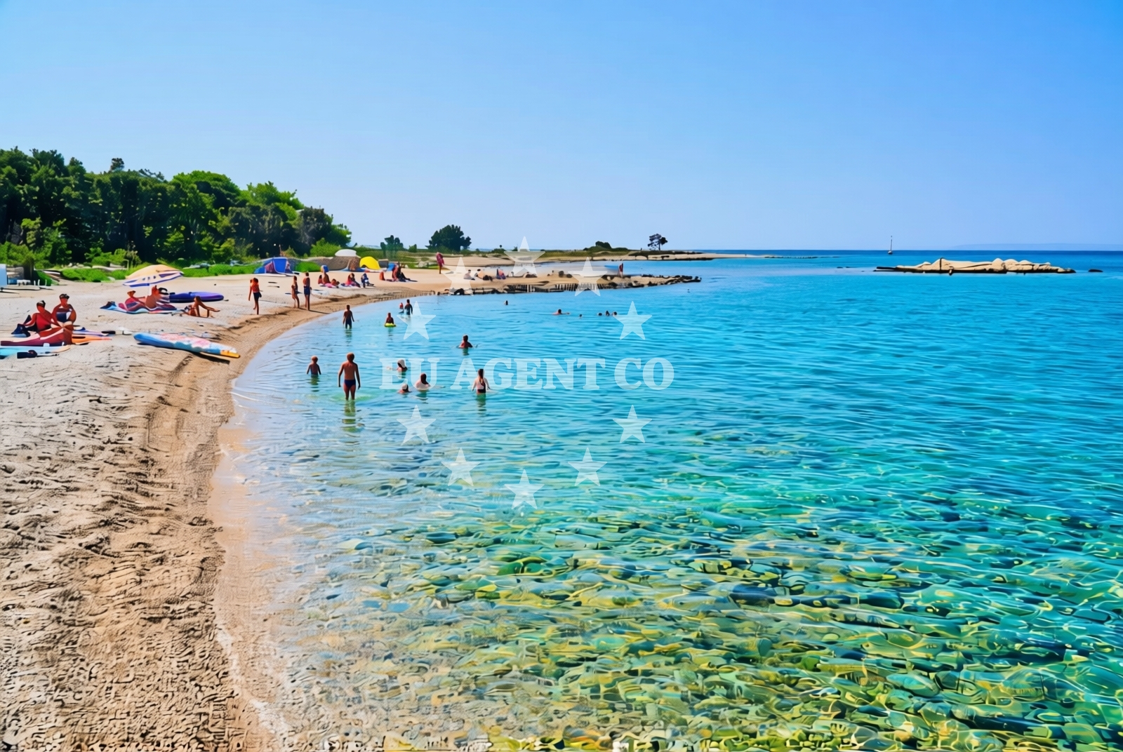 Beach facilities and surroundings at Novalja (Pag): beaches and coves (18) in Novalja (Pag)