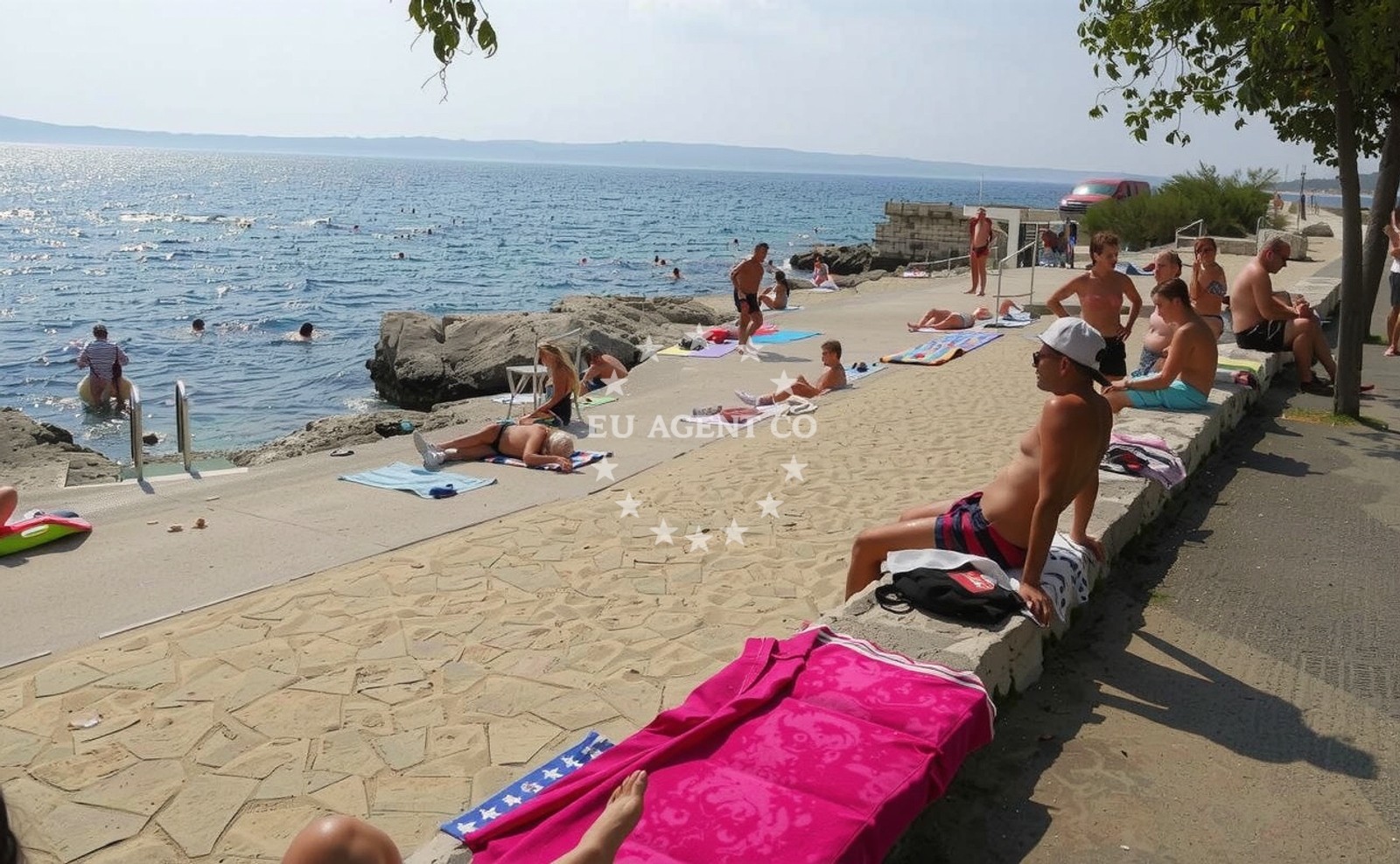 Additional view of Novi Marina beach in 10 Stjepana Mazuranića Erdgeschoss, Novi Vinodolski