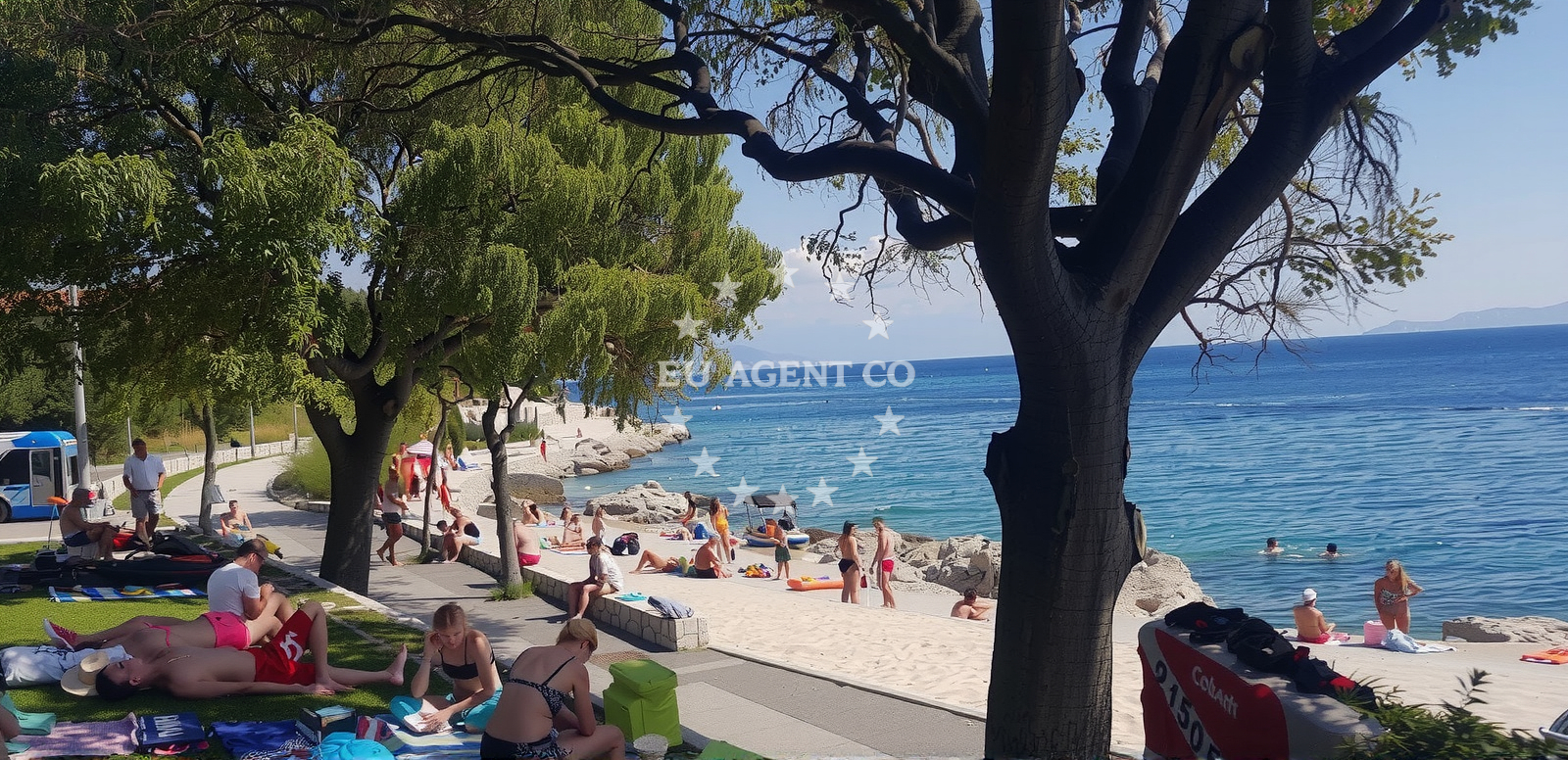 Additional view of Novi Marina beach in 10 Stjepana Mazuranića Erdgeschoss, Novi Vinodolski