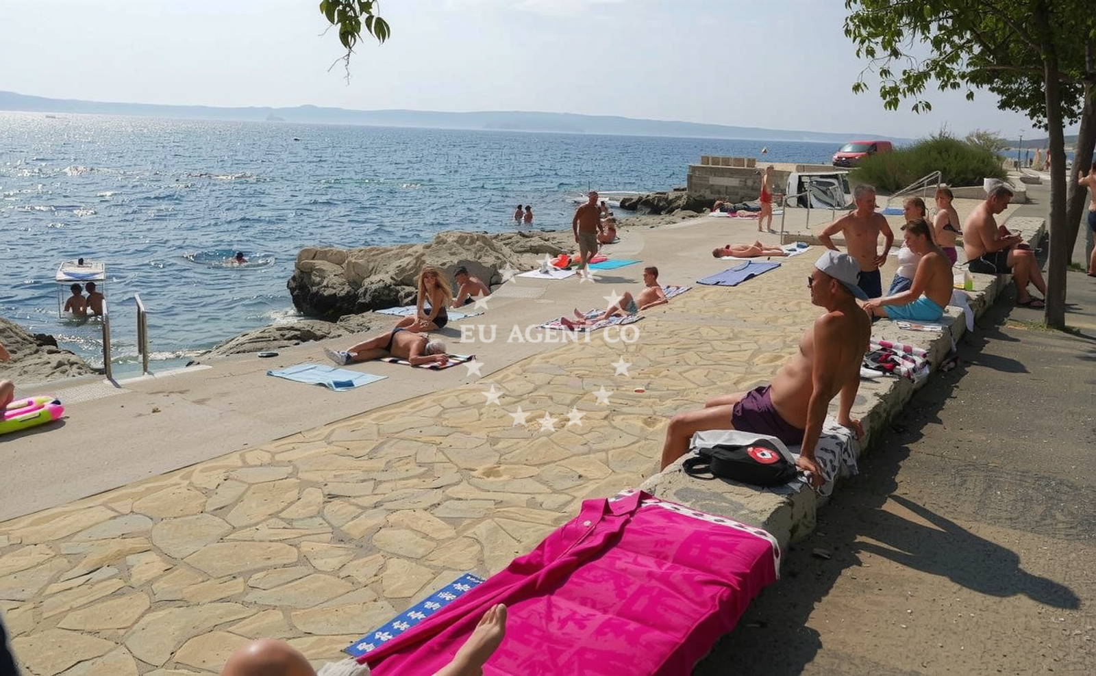 Additional view of Novi Marina beach in 10 Stjepana Mazuranića Erdgeschoss, Novi Vinodolski