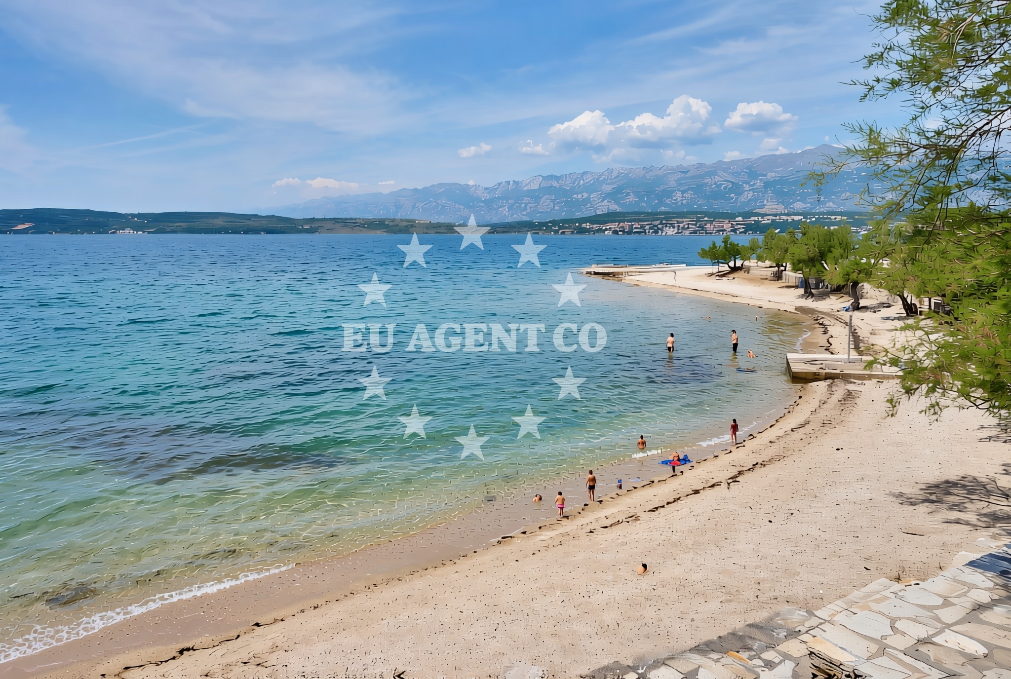 Shoreline and swimming area at Novigrad (Zadarska županija): beaches and coves (10) in Novigrad (Zadarska županija)