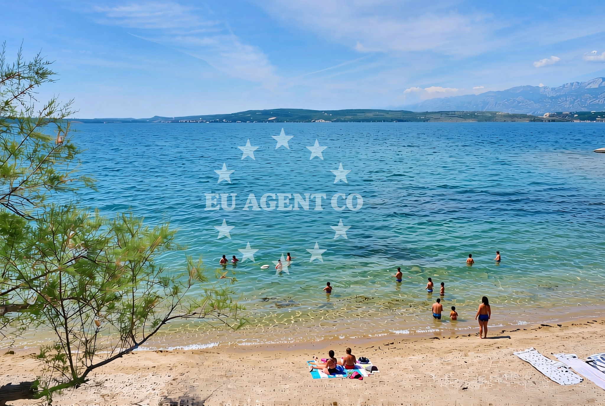 Sea and coastal view of Novigrad (Zadarska županija): beaches and coves (10) in Novigrad (Zadarska županija)