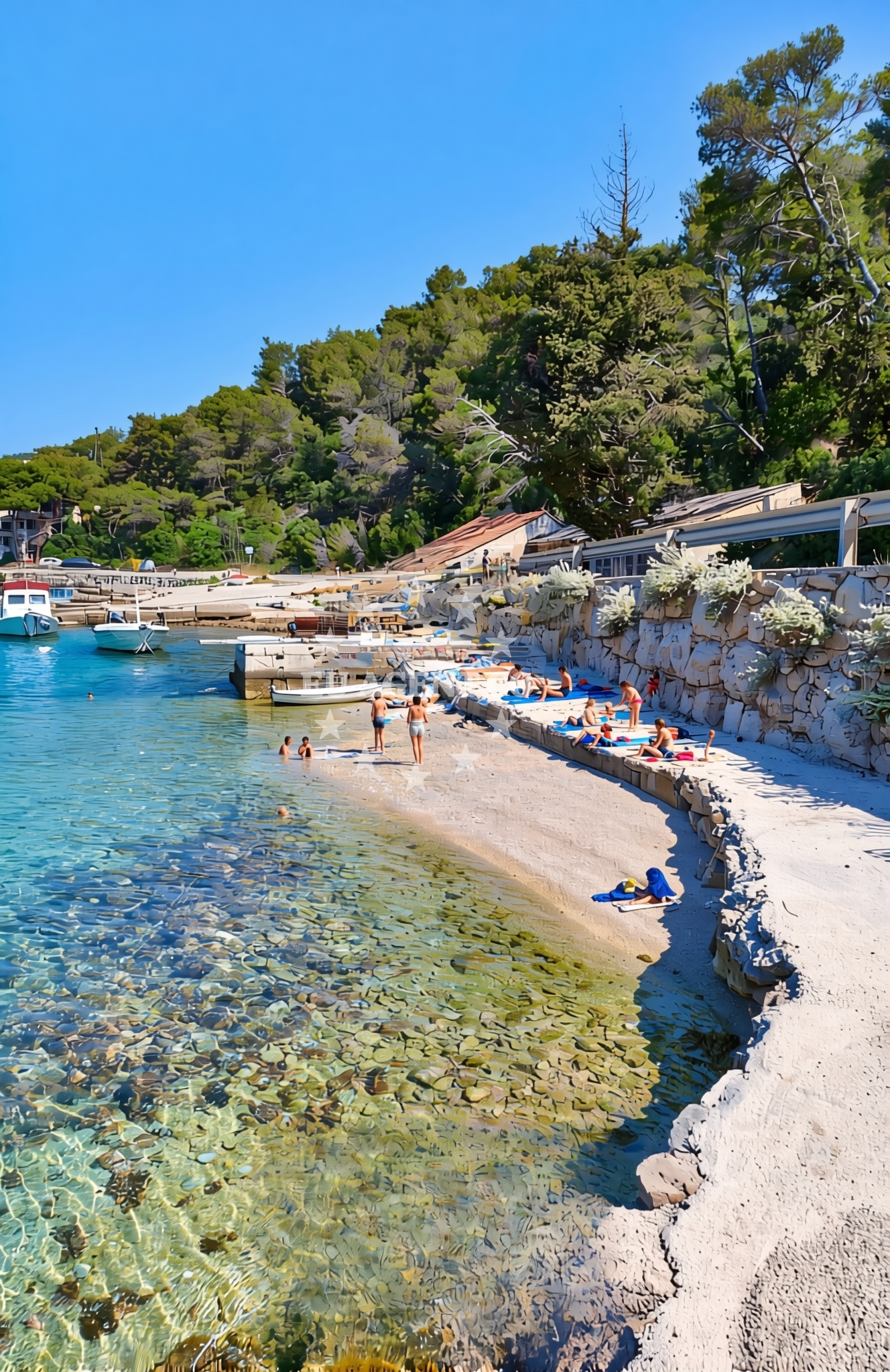 Additional view of Novo Selo (Selca) (Brač): beaches and coves in Novo Selo (Selca) (Brač)