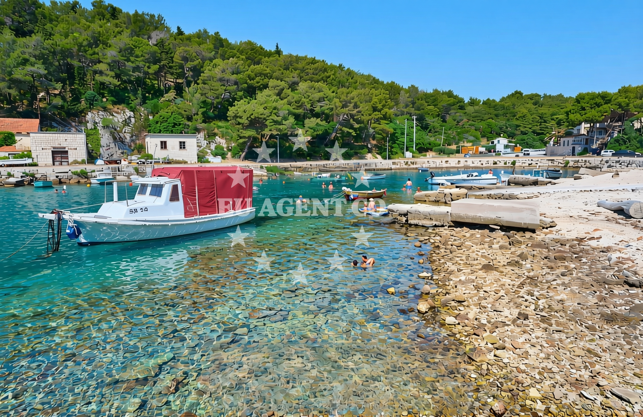Additional view of Novo Selo (Selca) (Brač): beaches and coves in Novo Selo (Selca) (Brač)