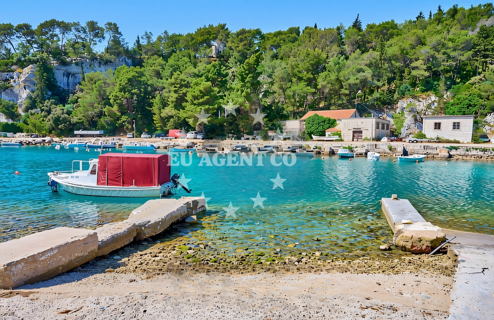 Additional view of Novo Selo (Selca) (Brač): beaches and coves in Novo Selo (Selca) (Brač)