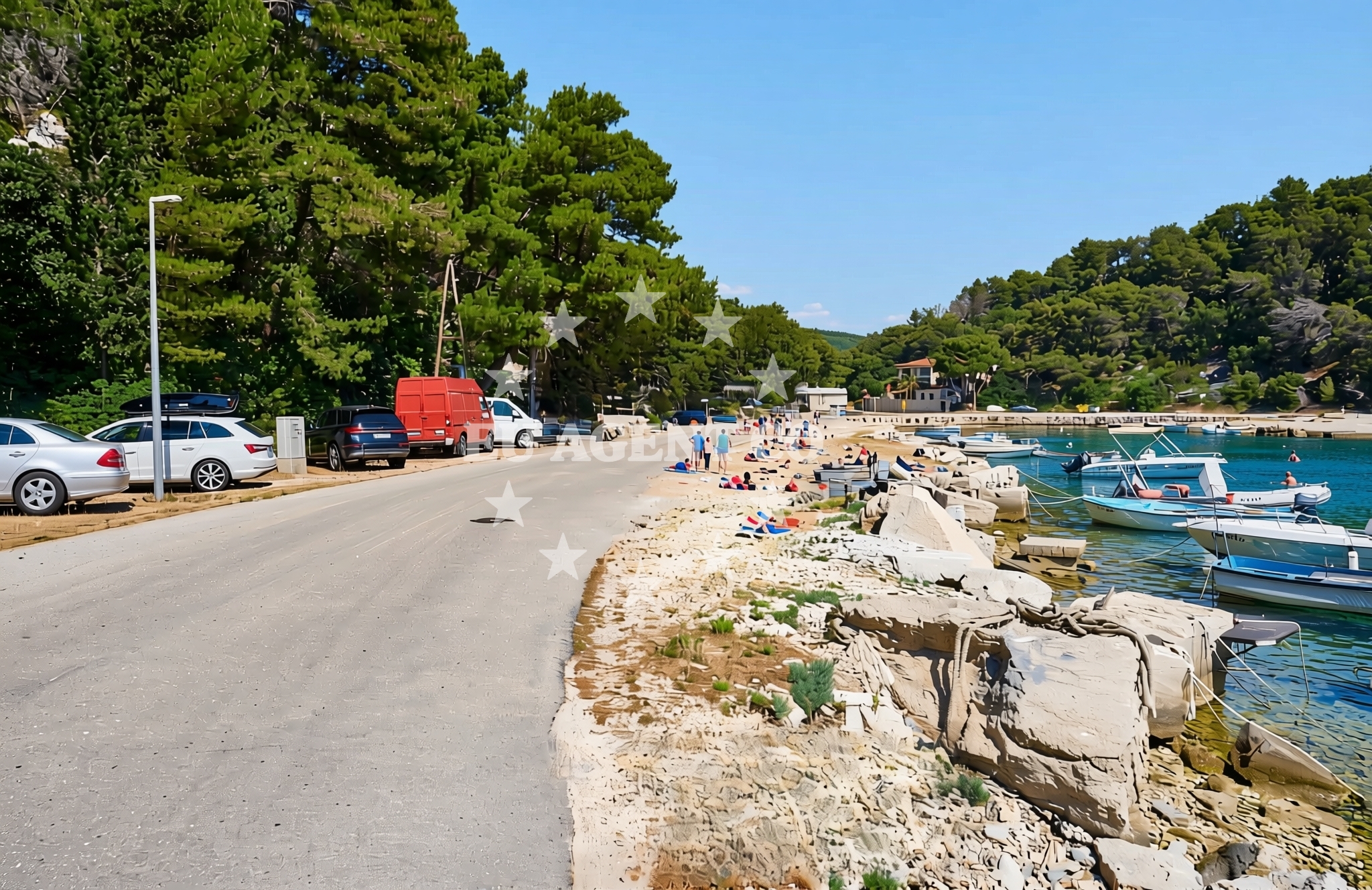 Additional view of Novo Selo (Selca) (Brač): beaches and coves in Novo Selo (Selca) (Brač)