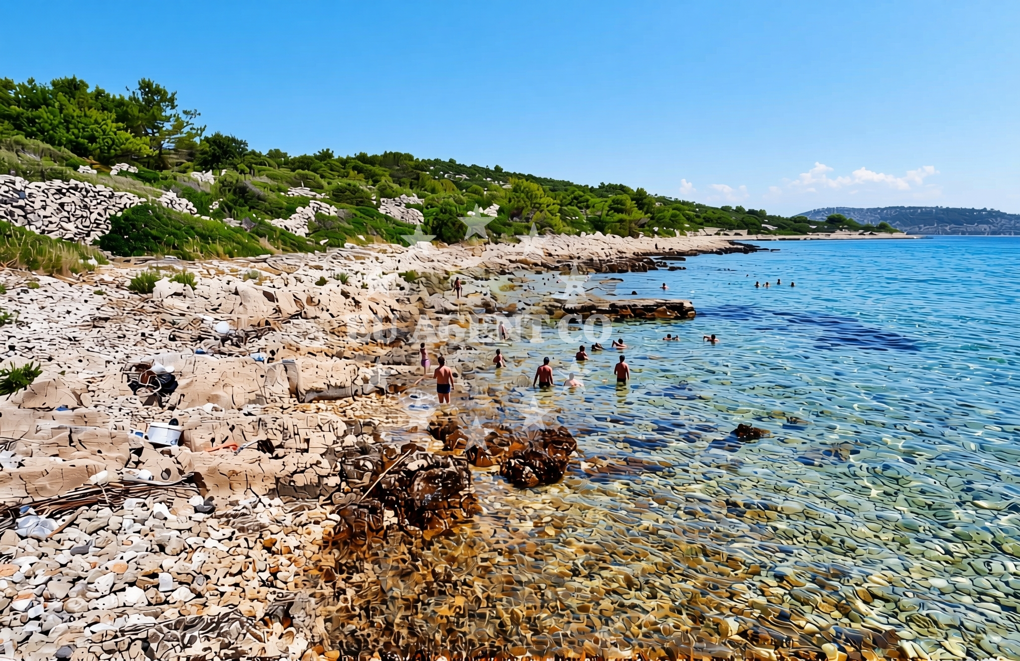 Additional view of Nozdra vela, Kaprije (Kaprije) Beach in Nozdra vela