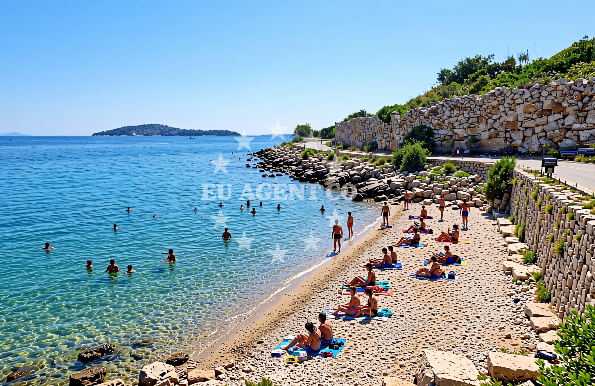 Additional view of Nozdra vela, Kaprije (Kaprije) Beach in Nozdra vela
