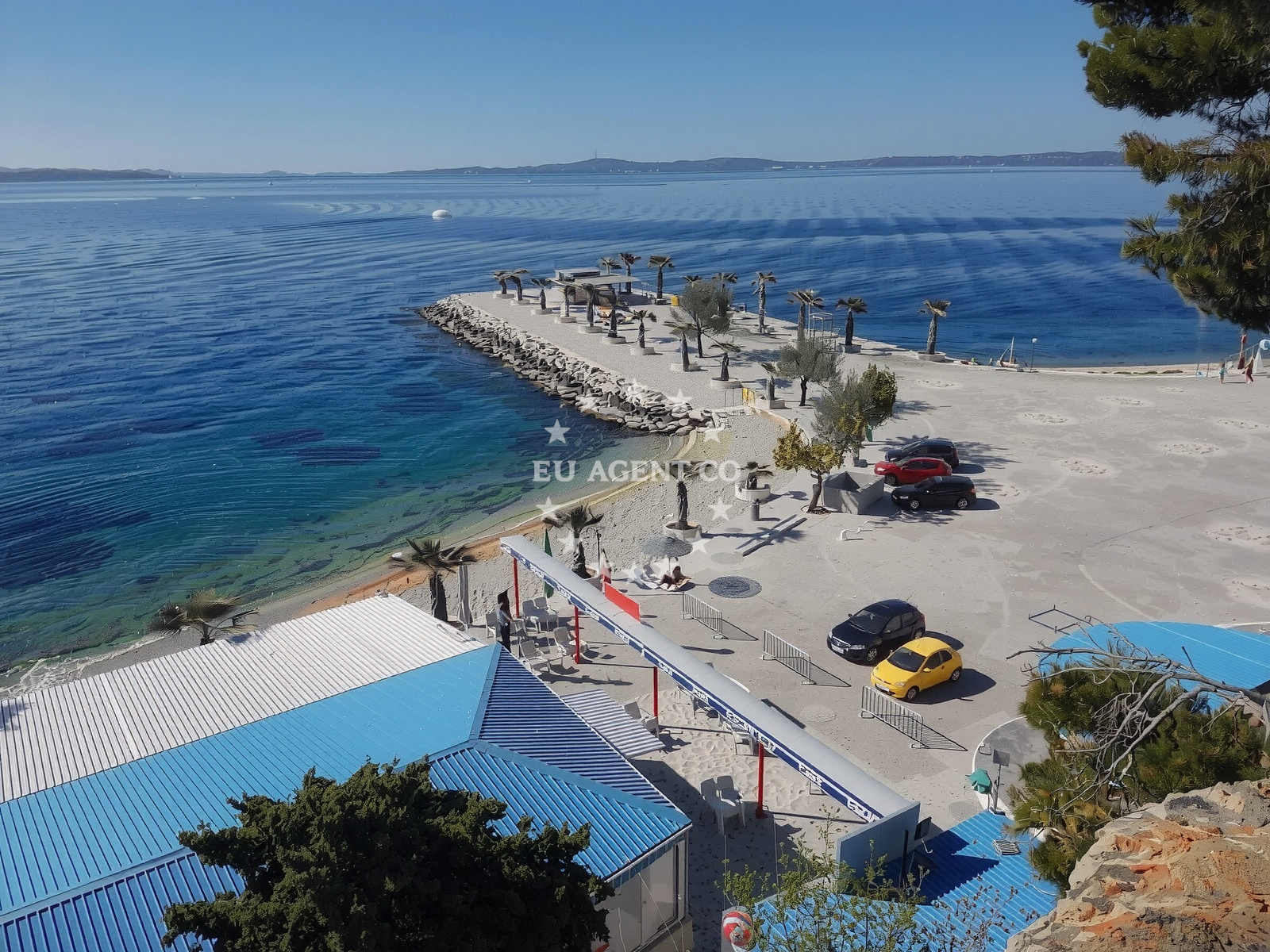 Sea and coastal view of Obojena beach in Ulica Antuna Mihanovića 44 ground floor, Split