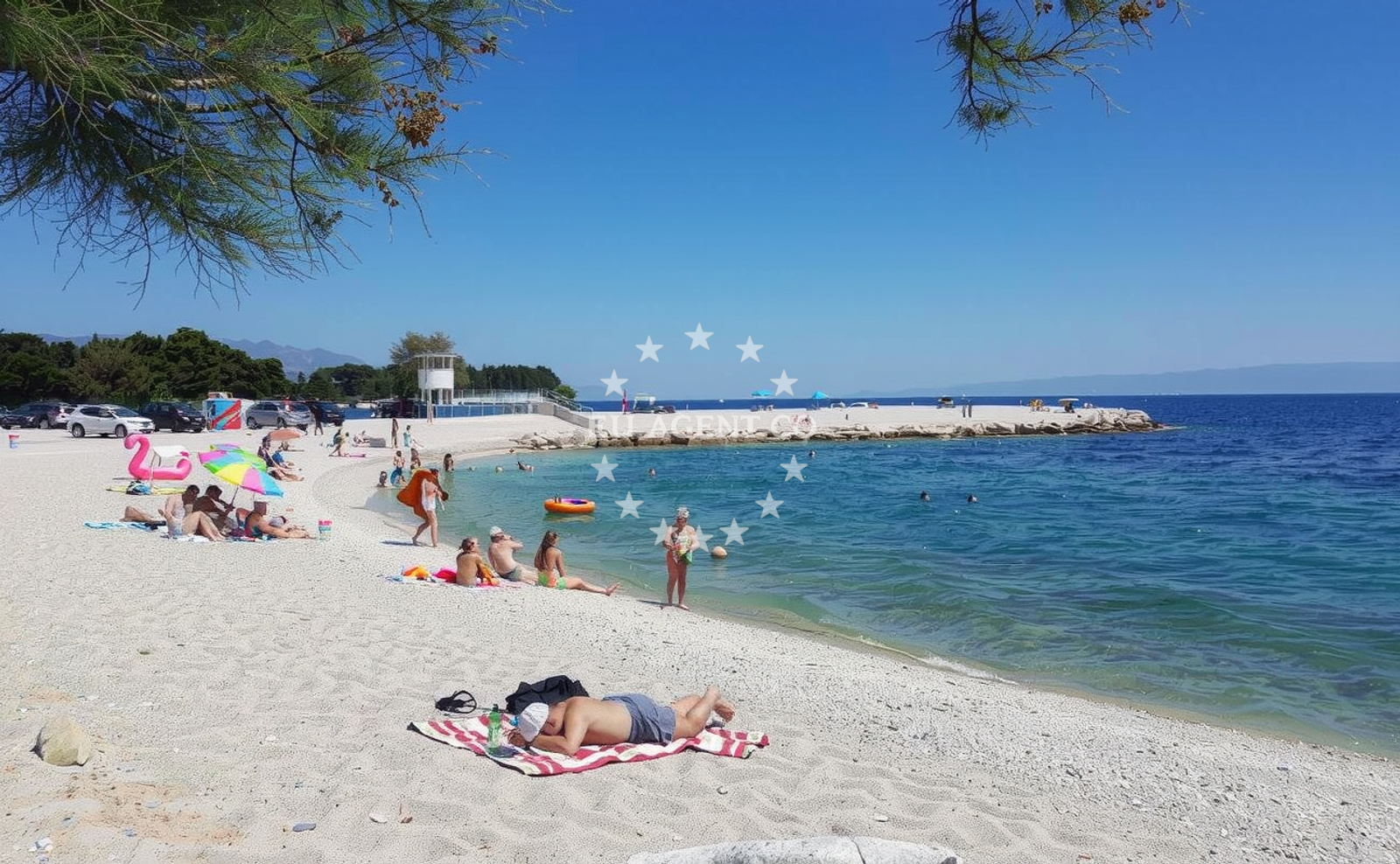 Additional view of Obojena beach in Ulica Antuna Mihanovića 44 ground floor, Split
