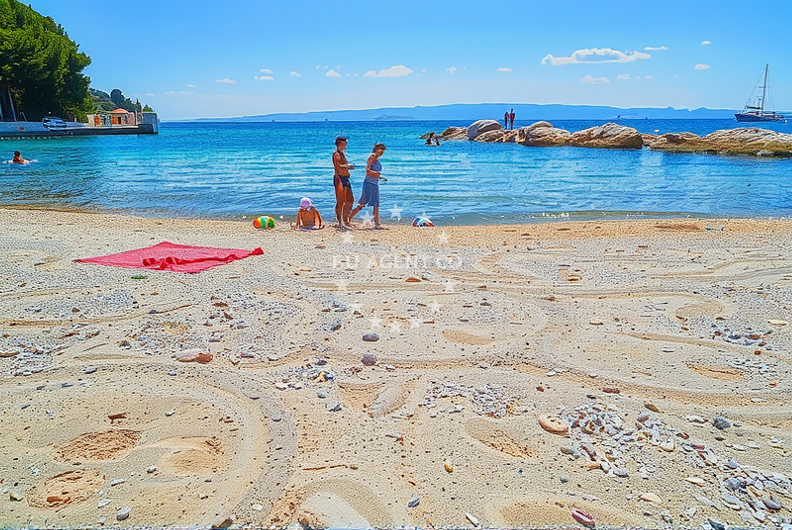 Additional view of Obojena beach in Ulica Antuna Mihanovića 44 ground floor, Split