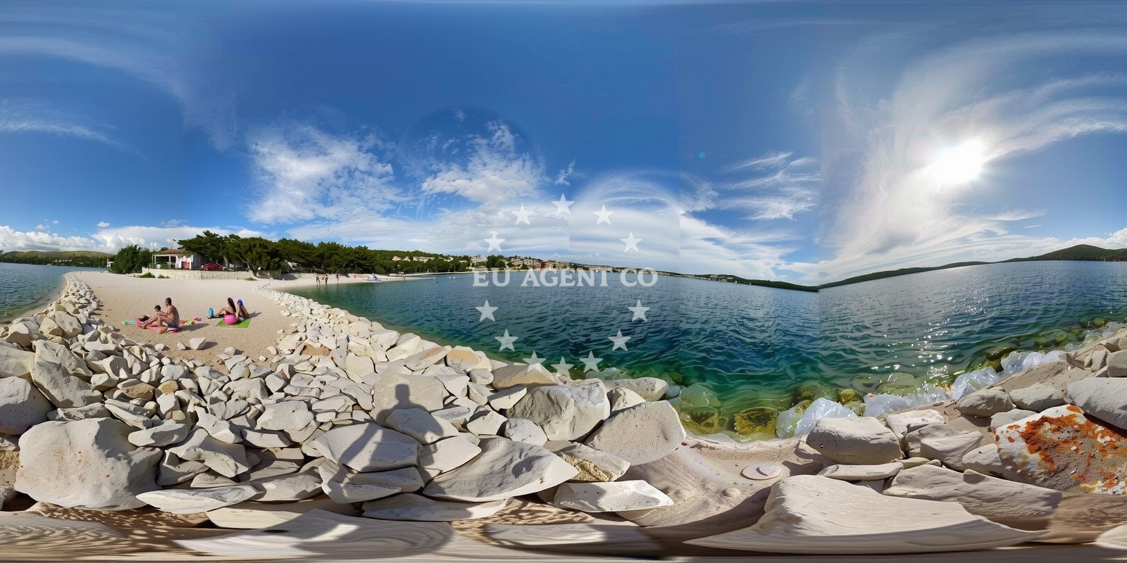 Beach facilities and surroundings at Okrug beach in Ulica Vladimira Nazora 2, Trogir