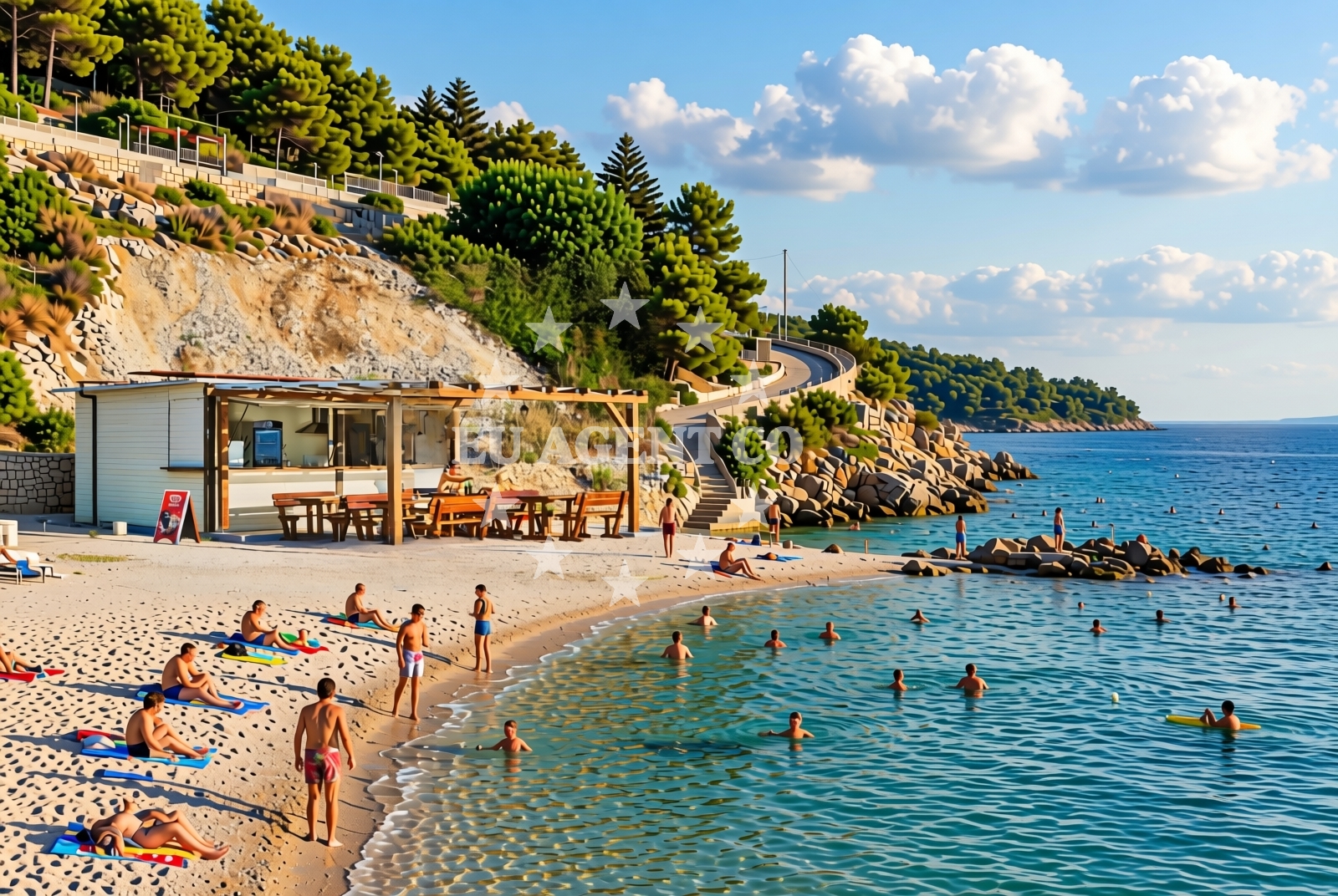 Additional view of Okrug Donji (Čiovo): beaches and coves (3) in Okrug Donji (Čiovo)