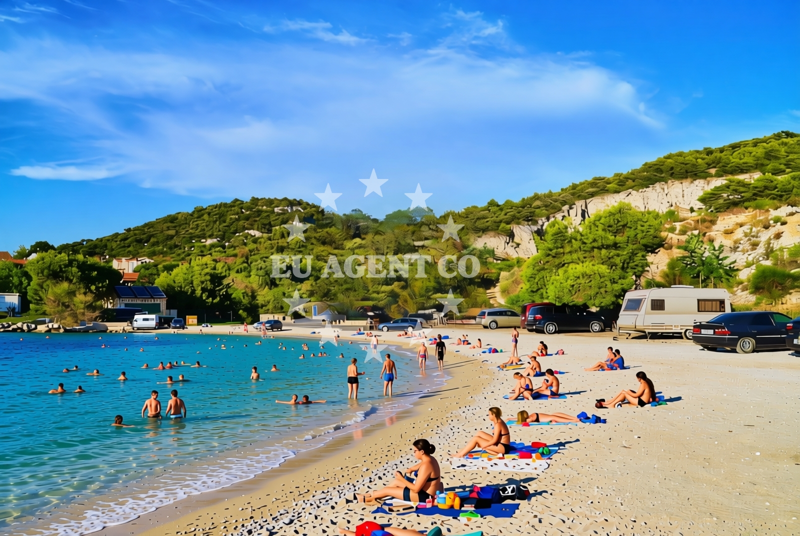 Additional view of Okrug Donji (Čiovo): beaches and coves (3) in Okrug Donji (Čiovo)