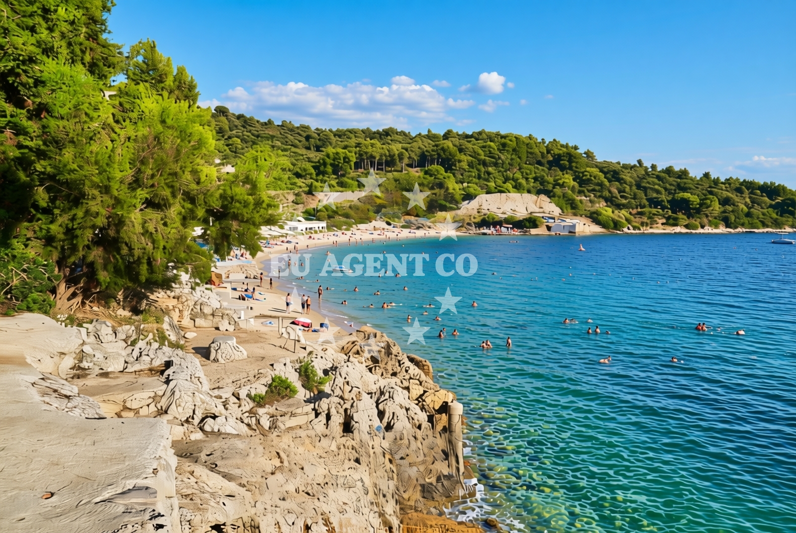 Additional view of Okrug Donji (Čiovo): beaches and coves (3) in Okrug Donji (Čiovo)