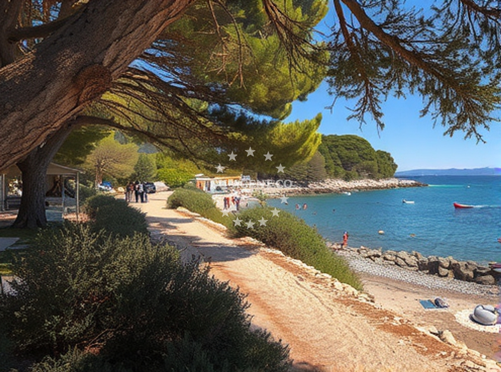 Additional view of Okrug Gornji beach in Splitska ulica 10 Trogir,Čiovo,Okrug Gornji,Mavarštica,, Trogir