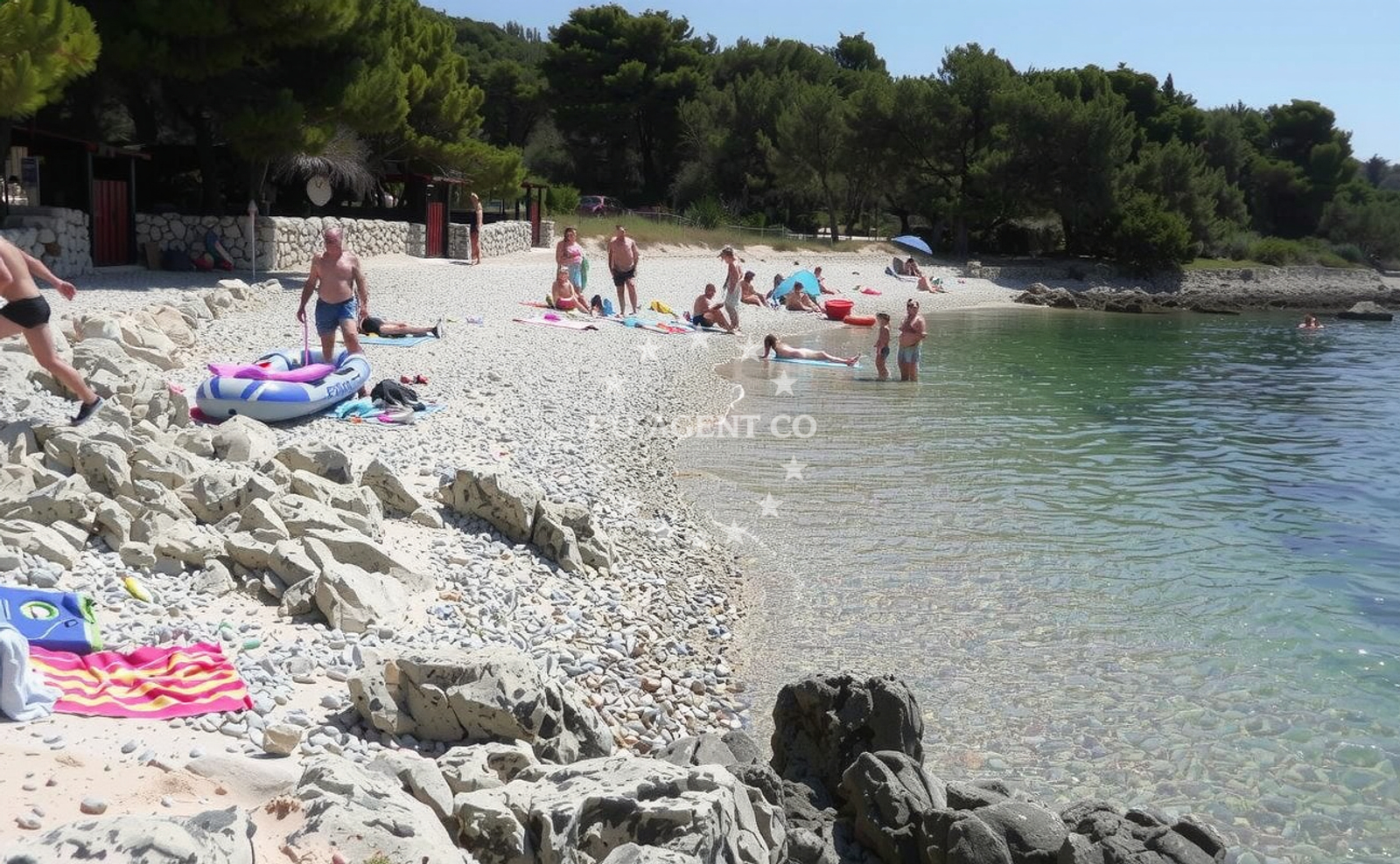 Additional view of Okrug Gornji beach in Splitska ulica 10 Trogir,Čiovo,Okrug Gornji,Mavarštica,, Trogir