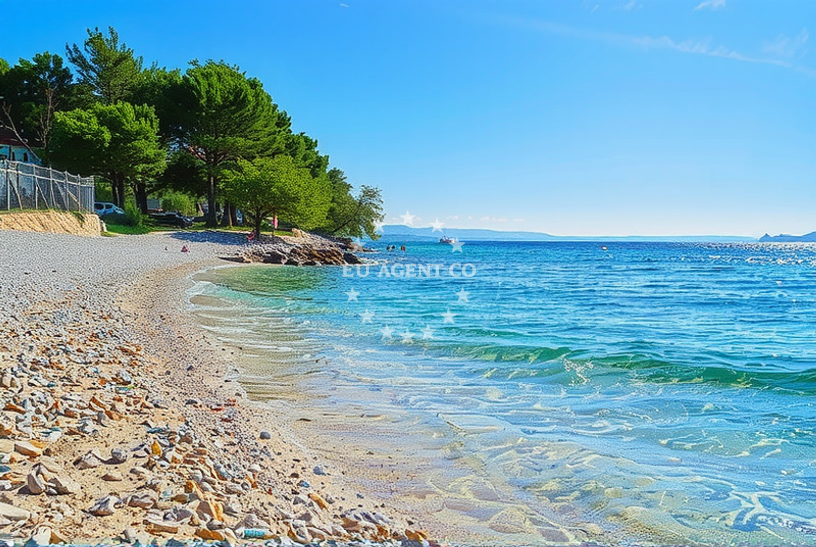 Additional view of Okrug Gornji beach in Splitska ulica 10 Trogir,Čiovo,Okrug Gornji,Mavarštica,, Trogir