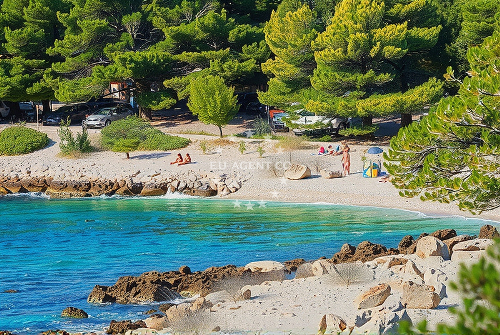 Additional view of Okrug Gornji beach in Splitska ulica 10 Trogir,Čiovo,Okrug Gornji,Mavarštica,, Trogir