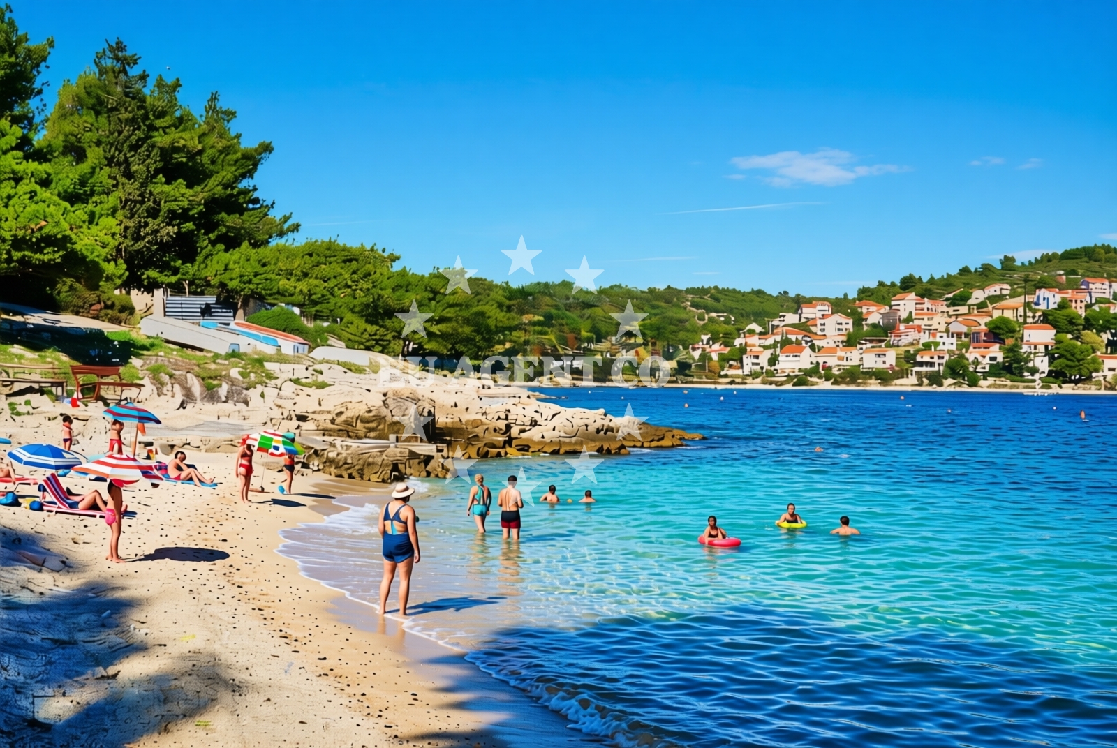 Additional view of Okrug Gornji (Čiovo): beaches and coves (18) in Okrug Gornji (Čiovo)