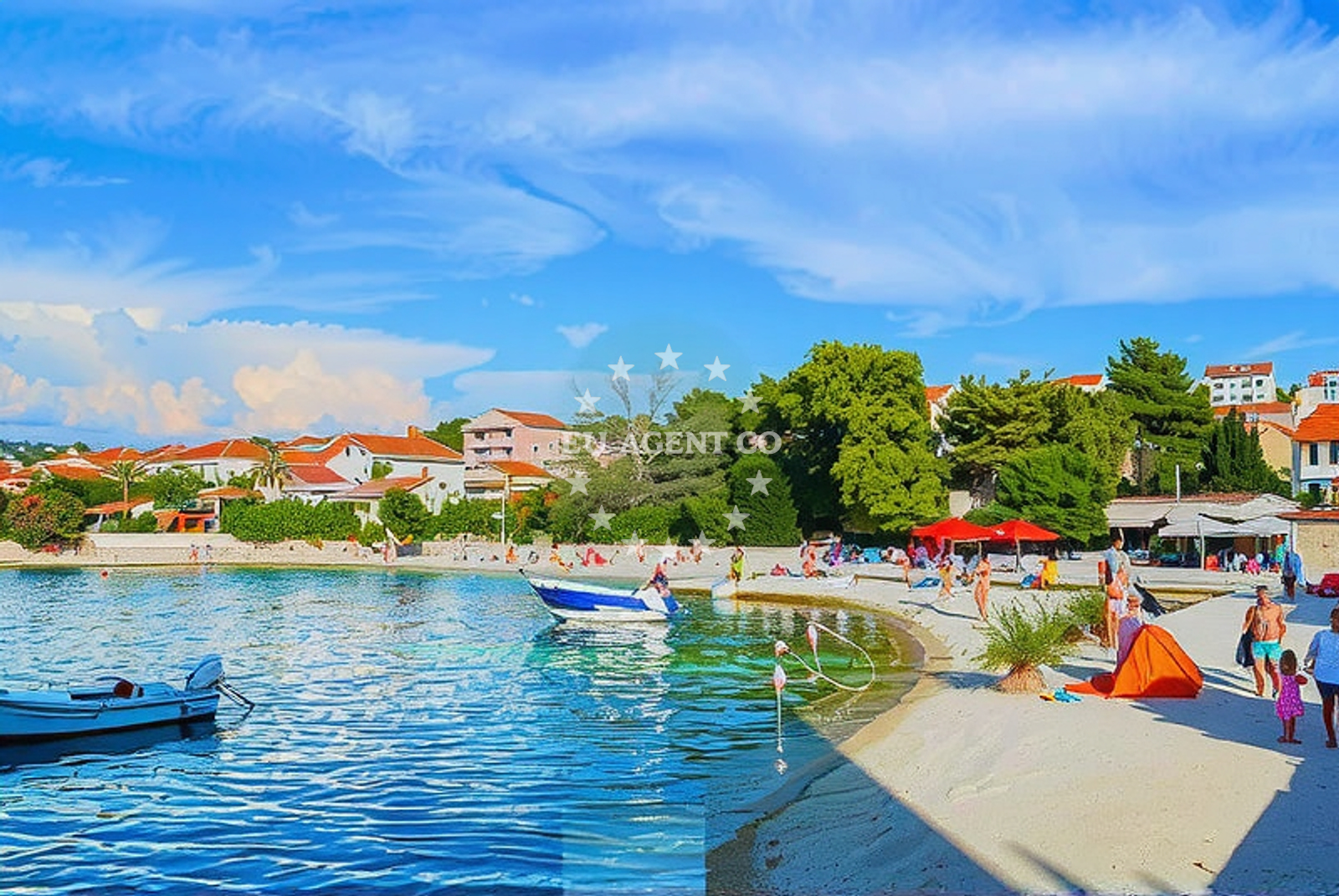 Additional view of Okrug Gornji III beach in Kuzmića I br.2., Trogir