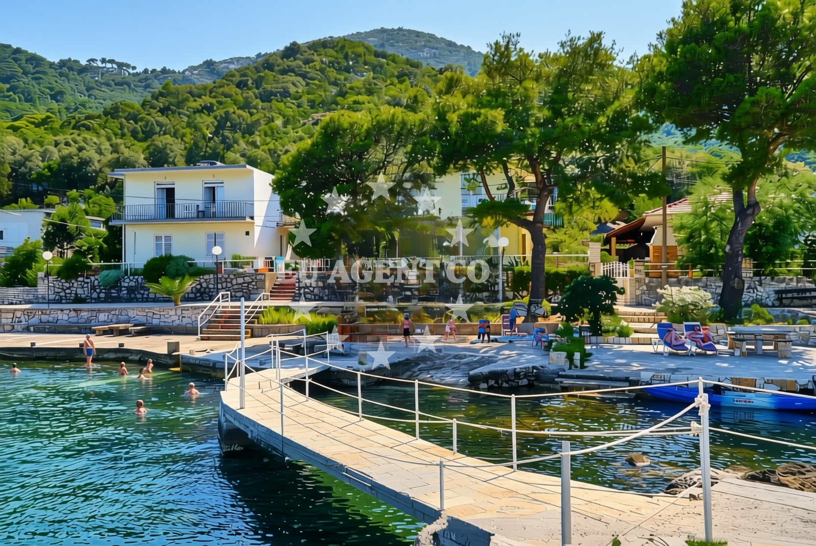 Beach facilities and surroundings at Okuklje (Mljet): beaches and coves (1) in Okuklje (Mljet)