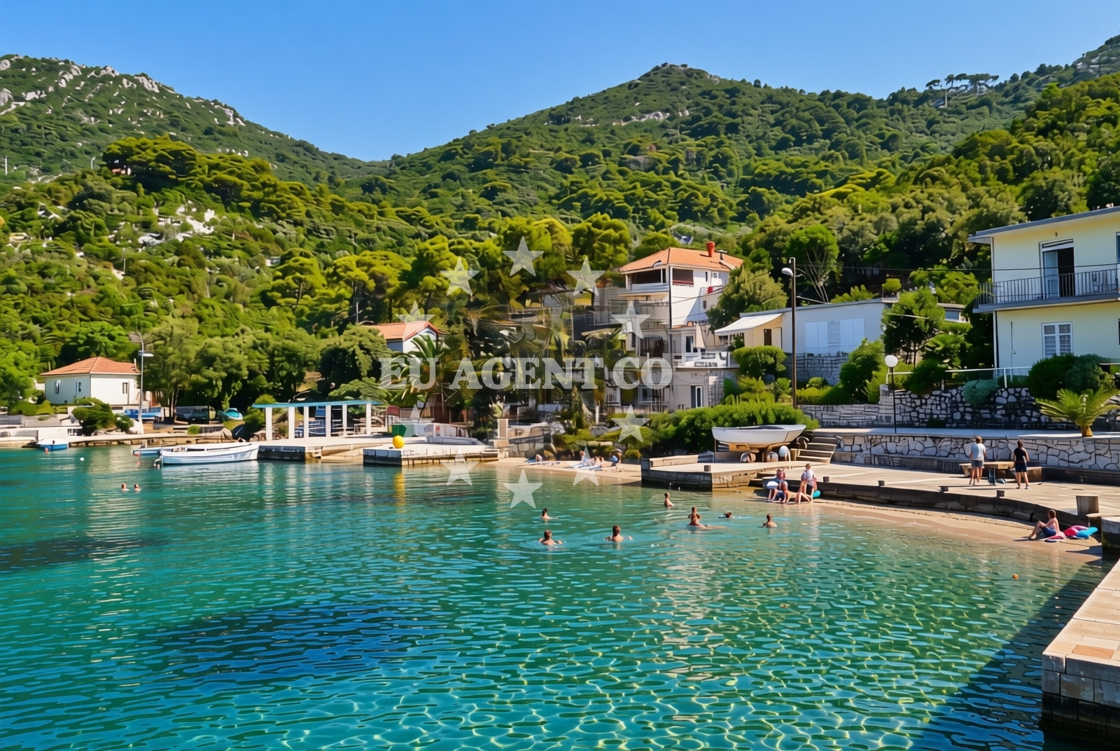 Overview of Okuklje, Okuklje (Mljet) Beach in Okuklje