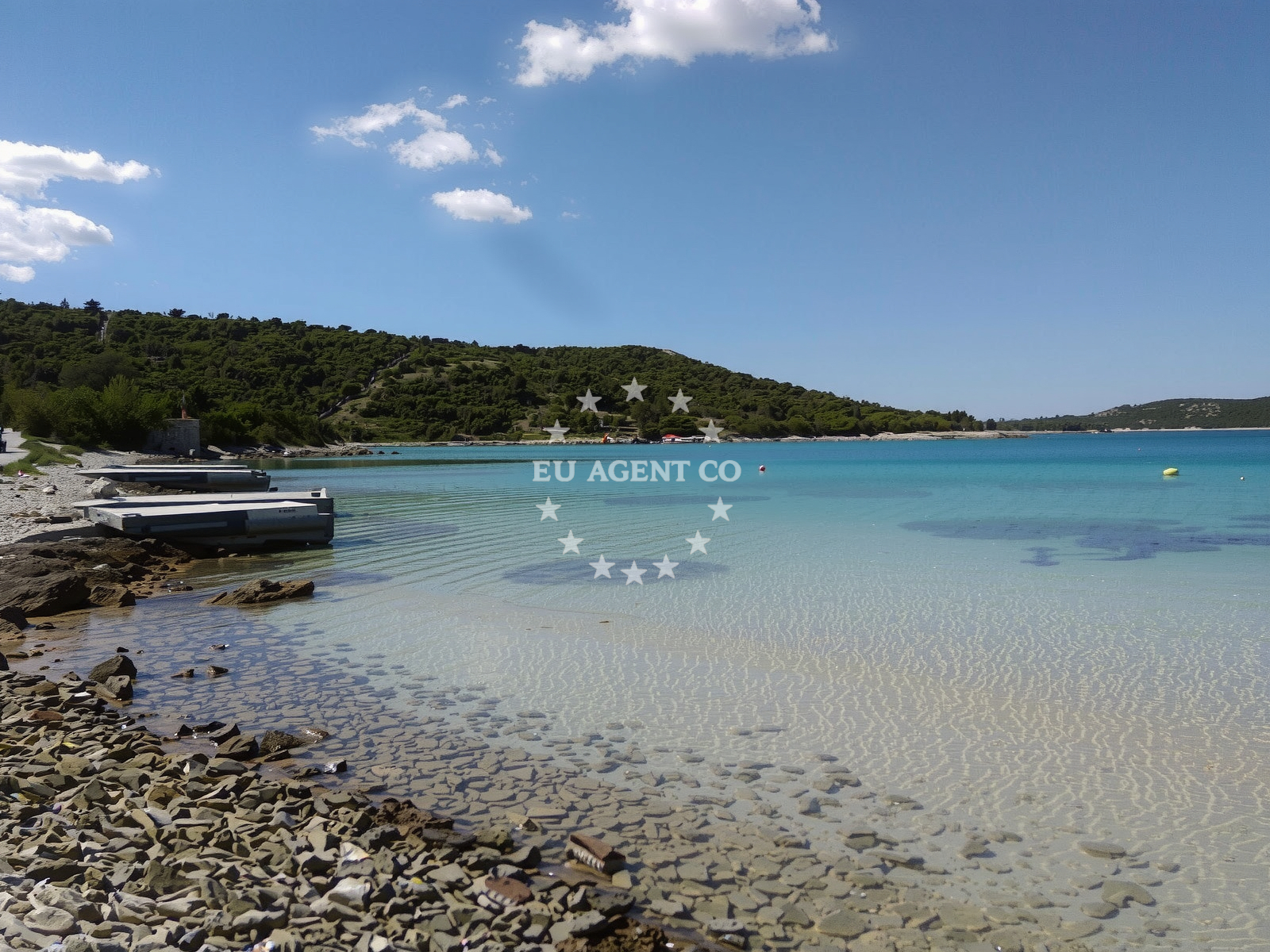 Sea and coastal view of Old Trogir beach in Alina 10, Sevid