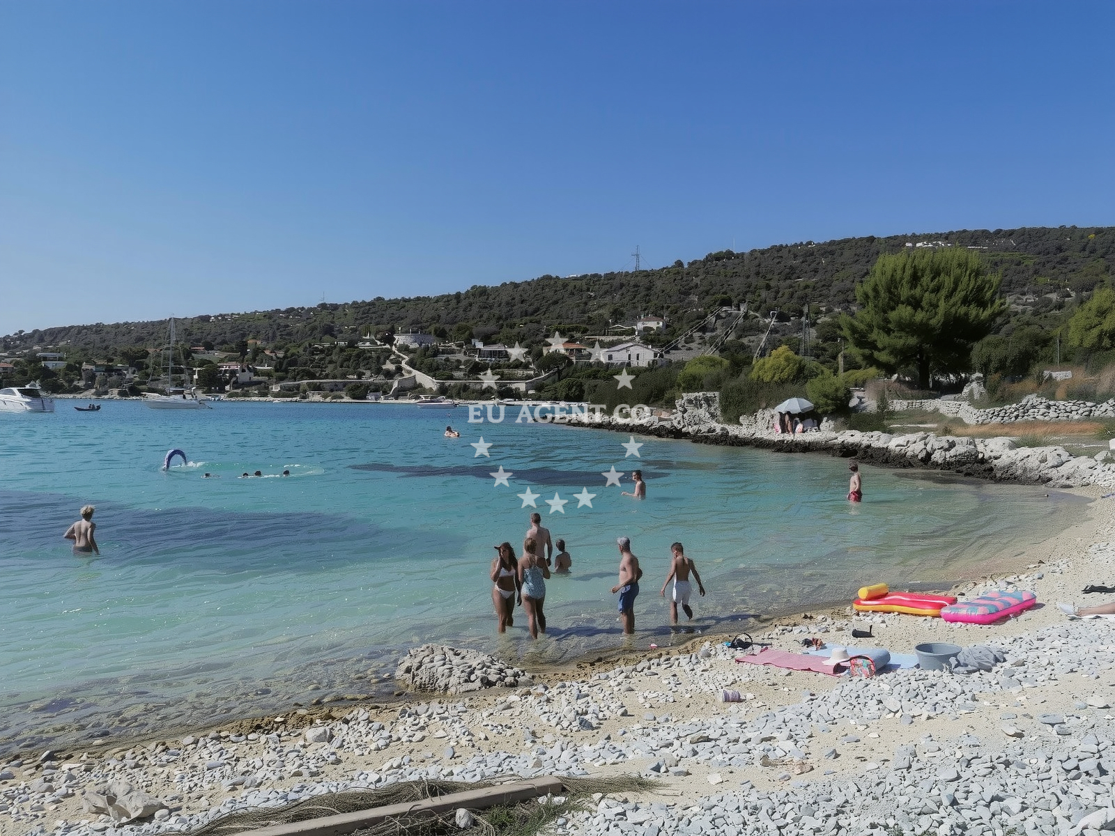 Beach facilities and surroundings at Old Trogir beach in Alina 10, Sevid