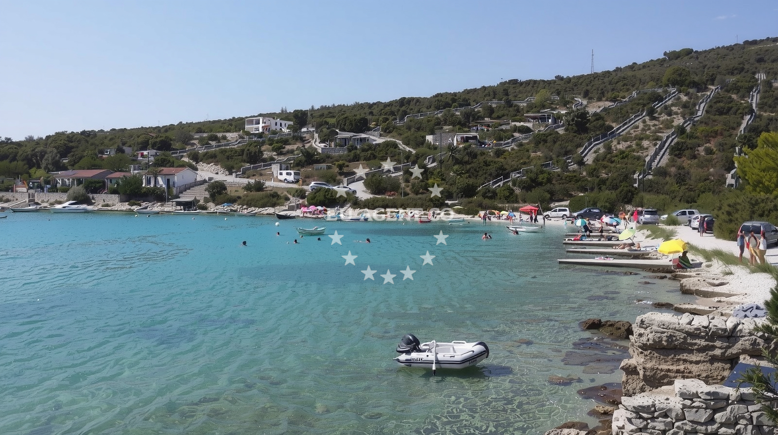 Additional view of Old Trogir beach in Alina 10, Sevid
