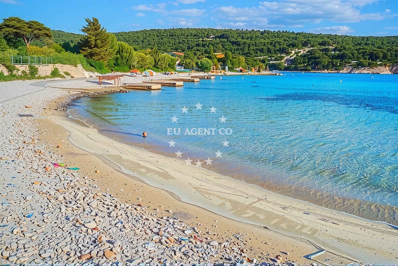 Additional view of Old Trogir beach in Alina 10, Sevid