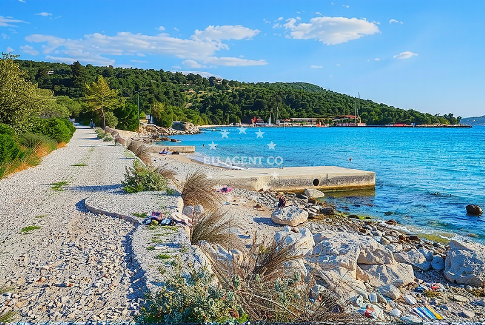 Additional view of Old Trogir beach in Alina 10, Sevid