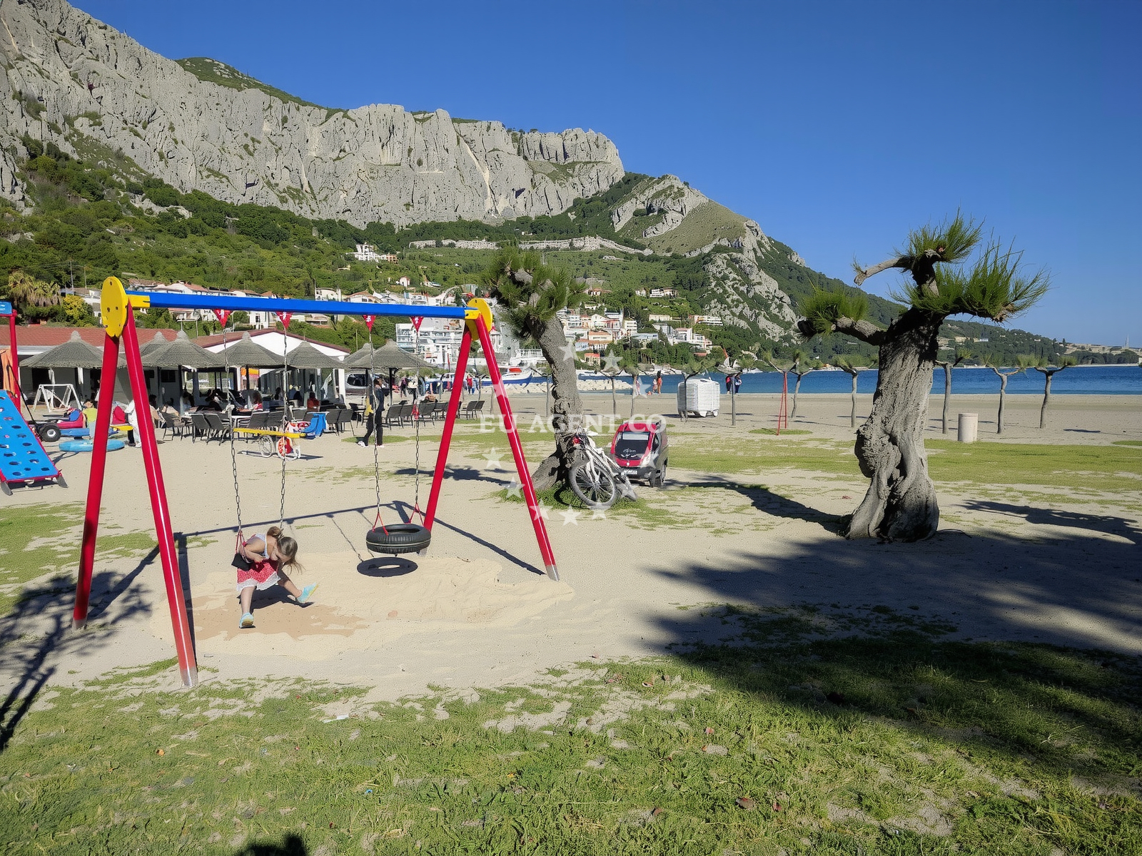 Additional view of Omis beach in , Omiš