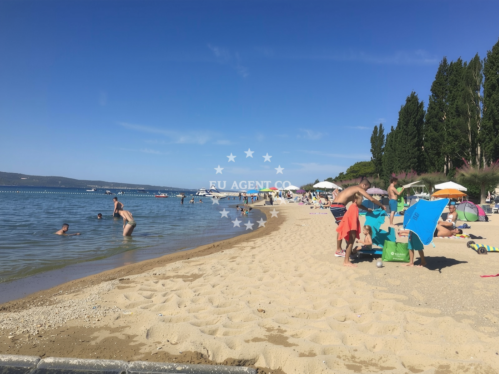 Additional view of Omis beach in , Omiš