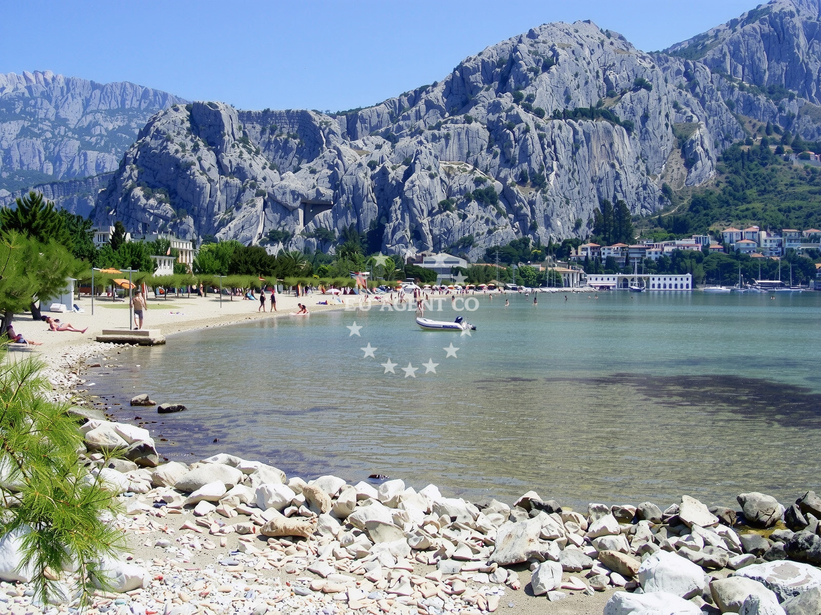 Additional view of Omis beach in , Omiš